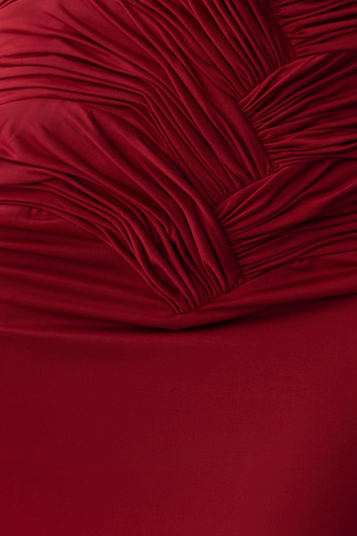 Hoai Gathered Slinky Halter Maxi Dress - Deep Red #10