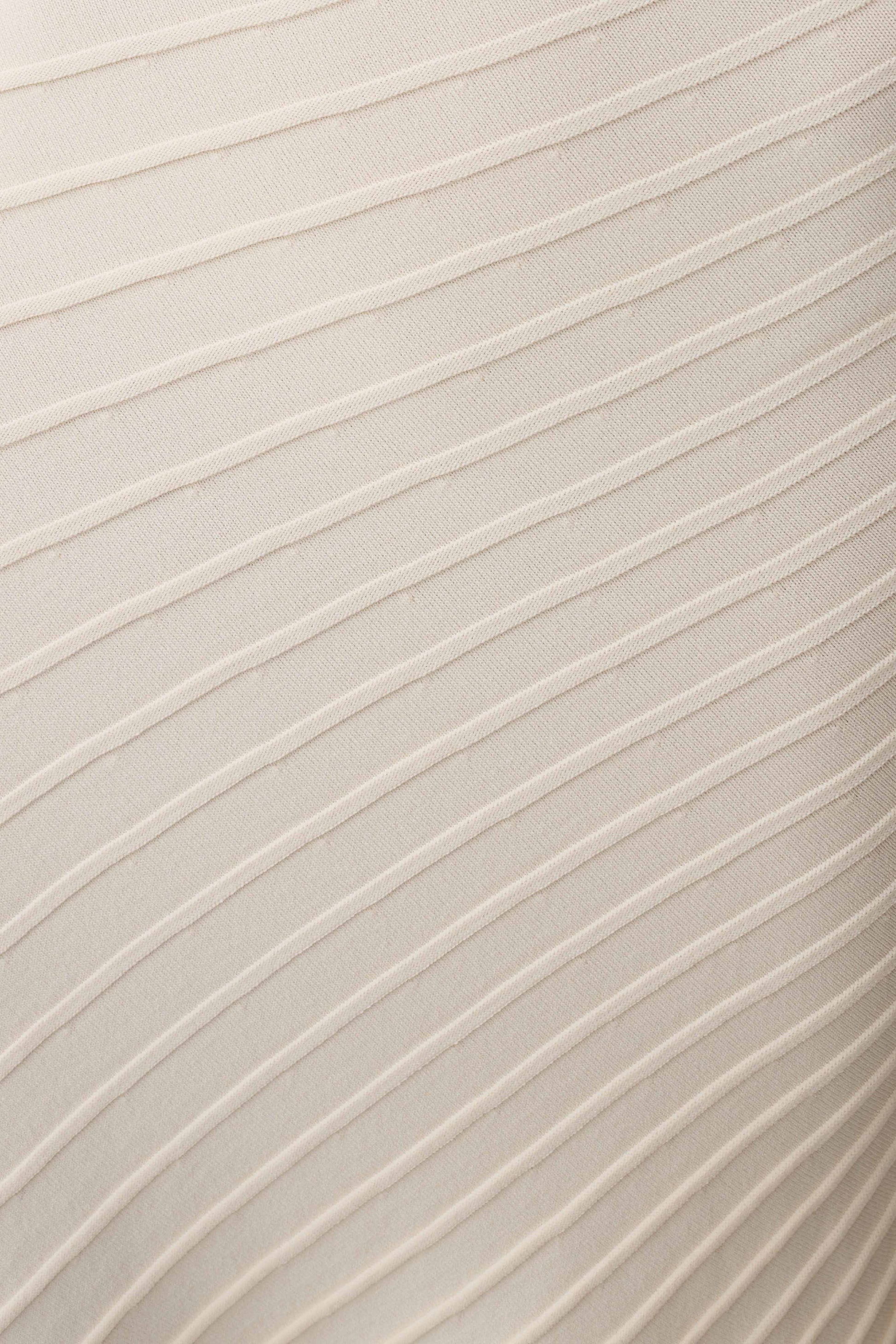 Milasandra Pleated Knit Dress - Ivory #6