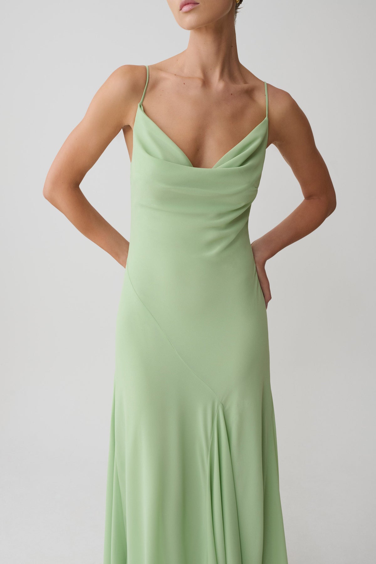 Aurelia Chiffon Maxi Dress - Sage #4