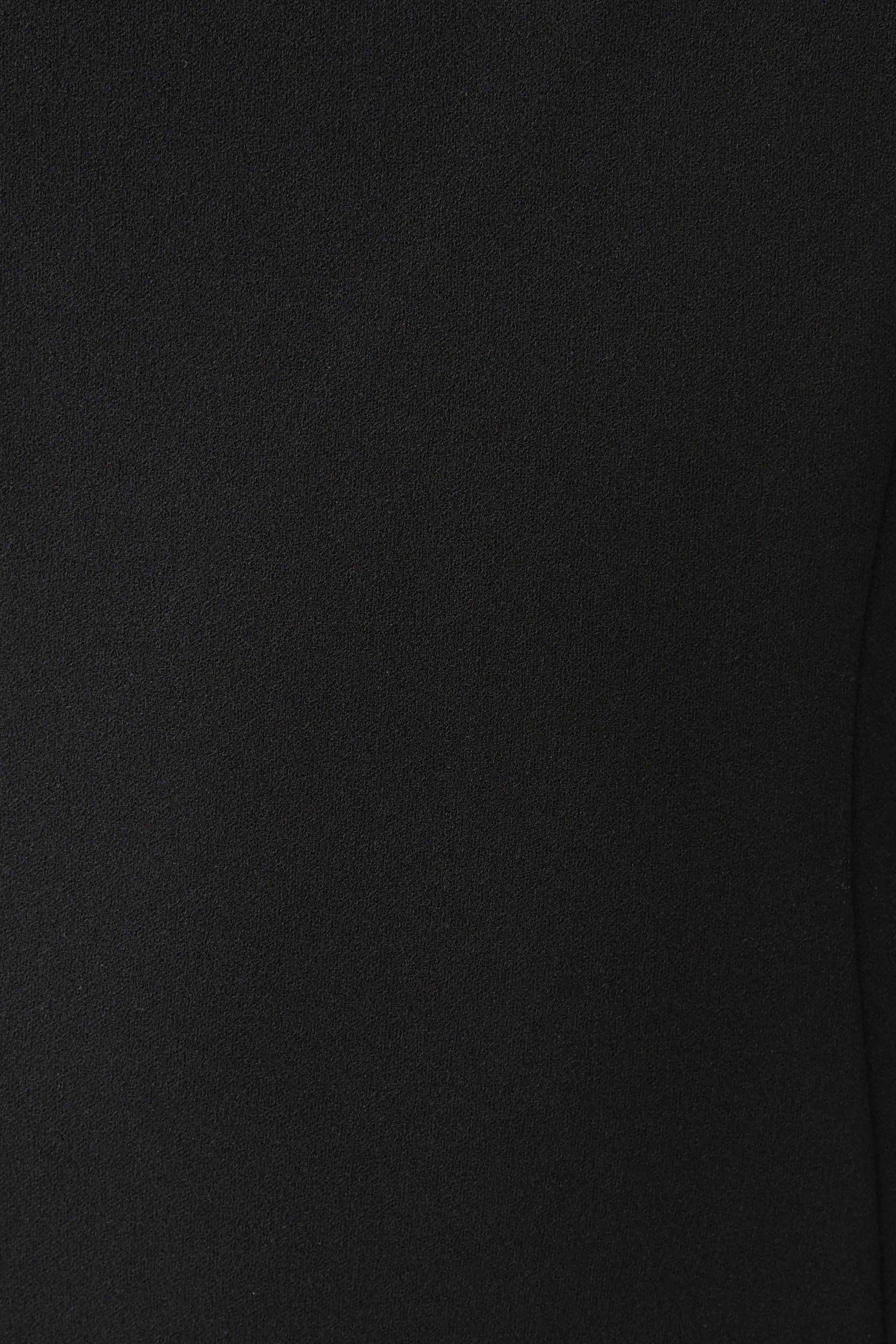 Briella V Neck Suiting Maxi Dress - Black #6