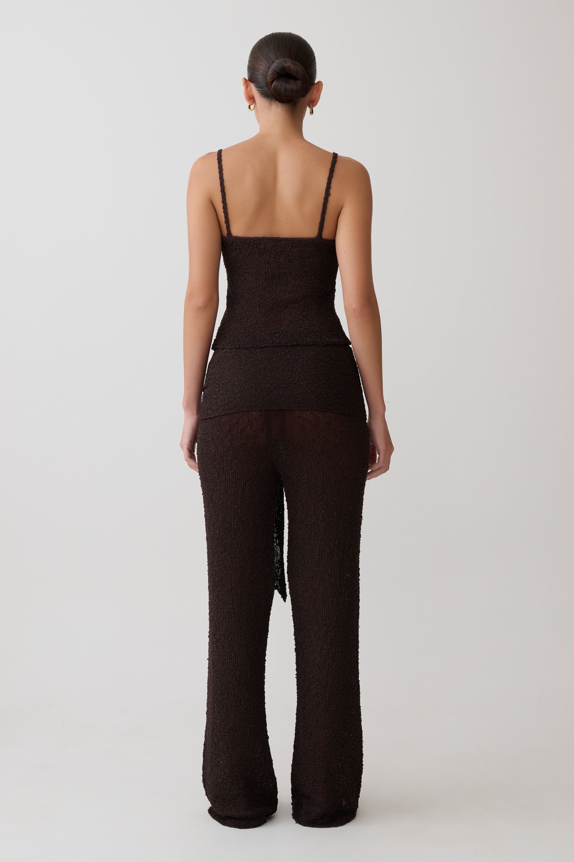 Mattais Boucle Knit Top - Dark Chocolate #5