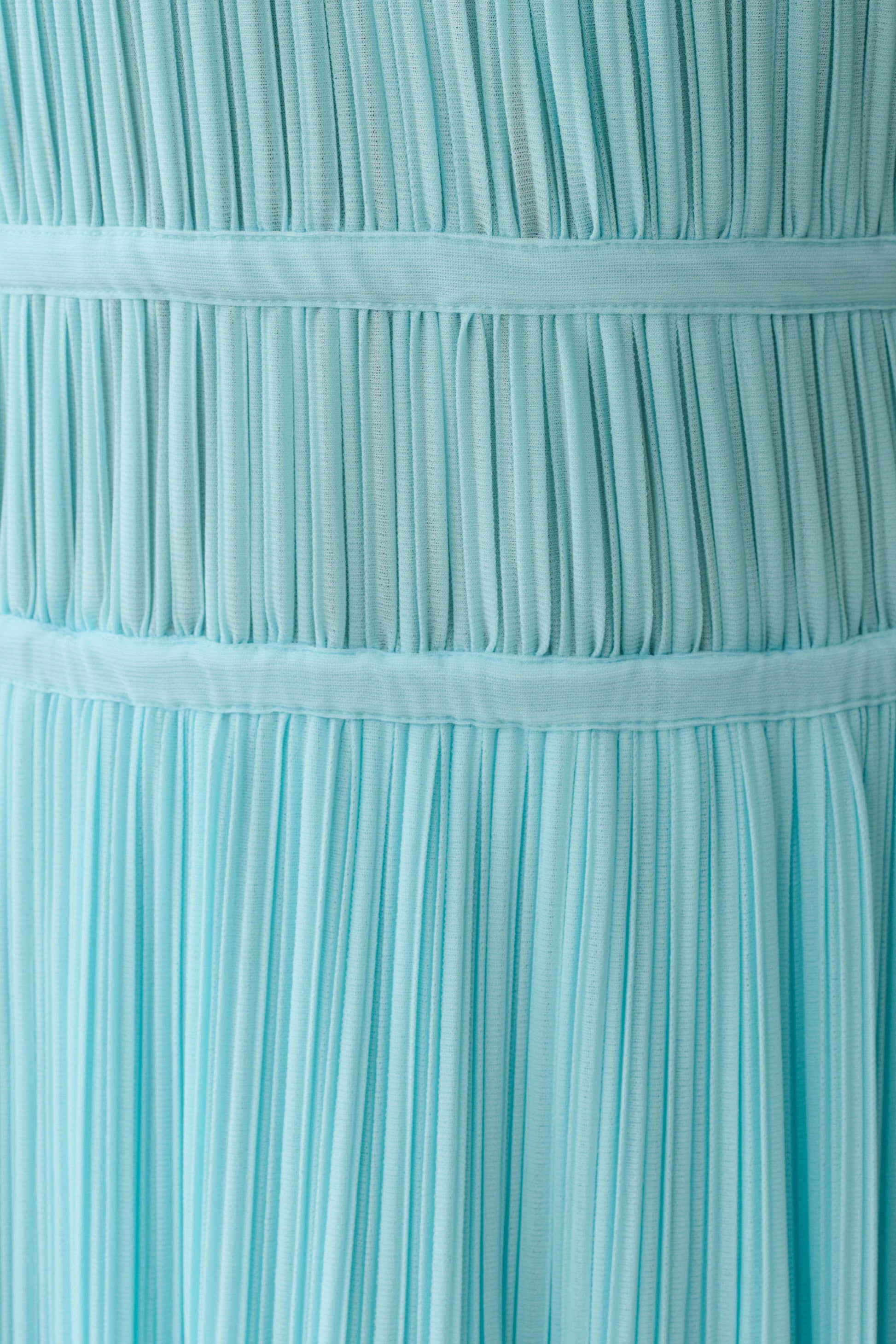 Thien Cowl Halter Midi Dress - Blue #11