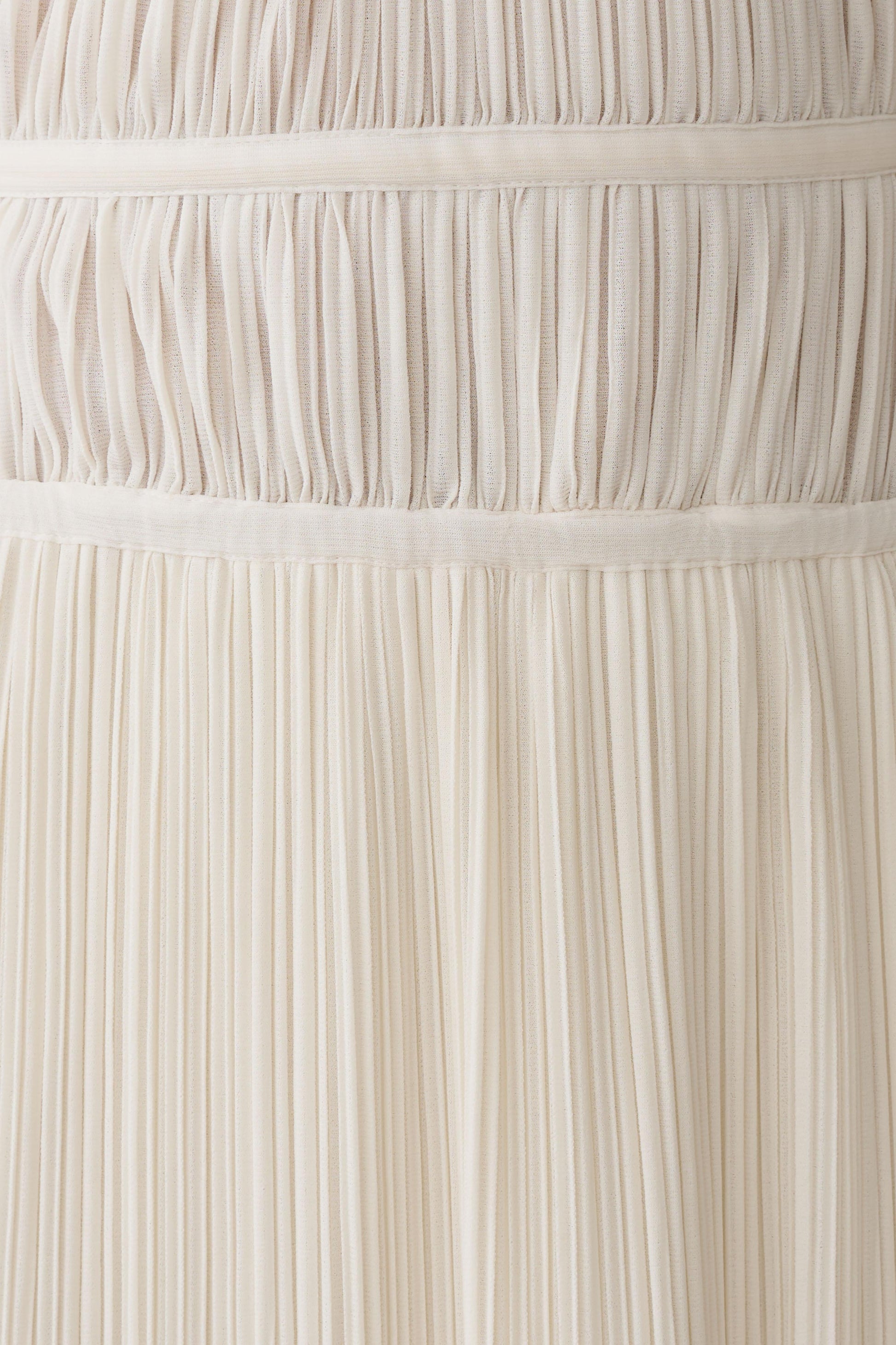 Thien Cowl Halter Midi Dress - Ivory #7
