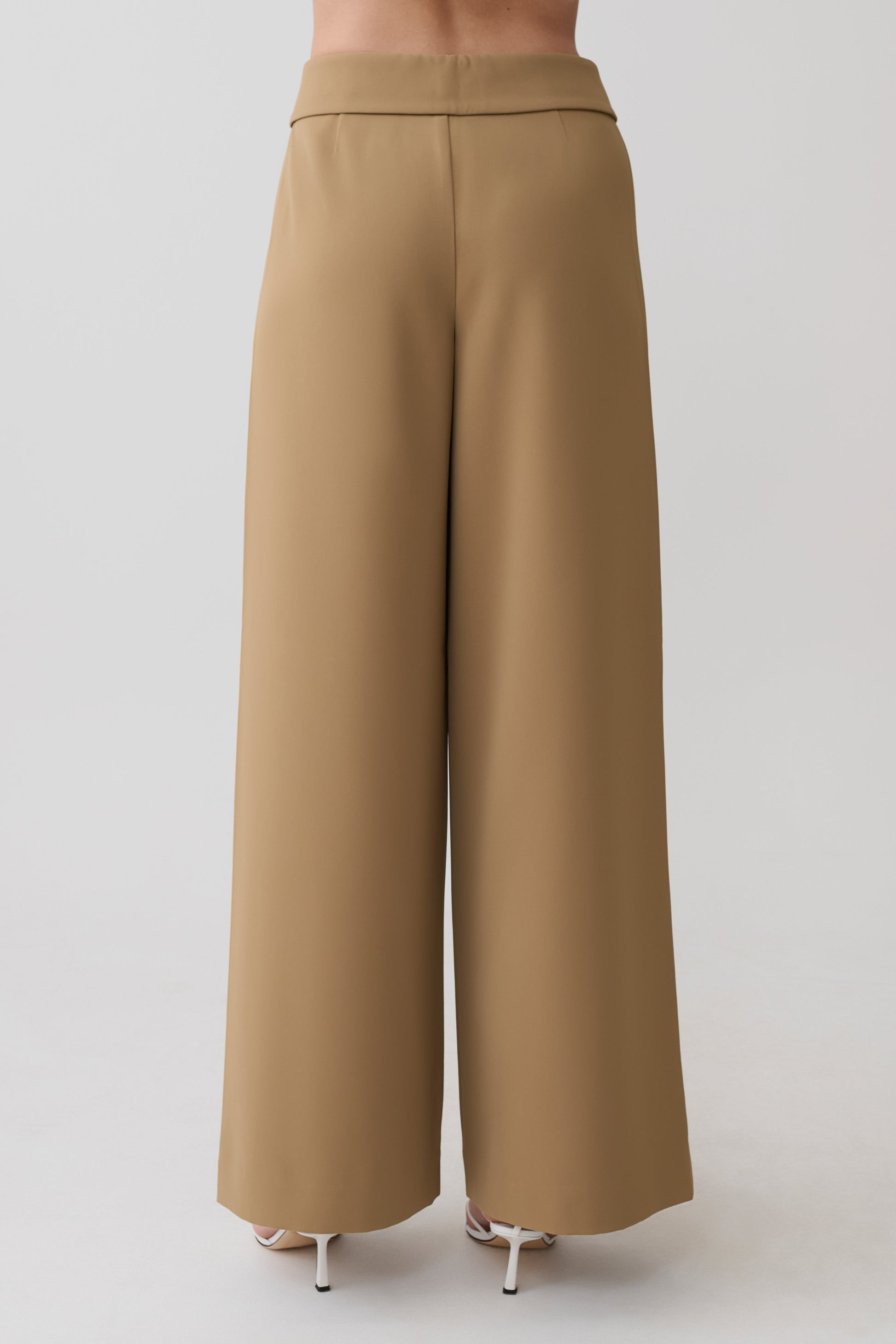 Tanya Wide Leg Suiting Pants - Camel #8