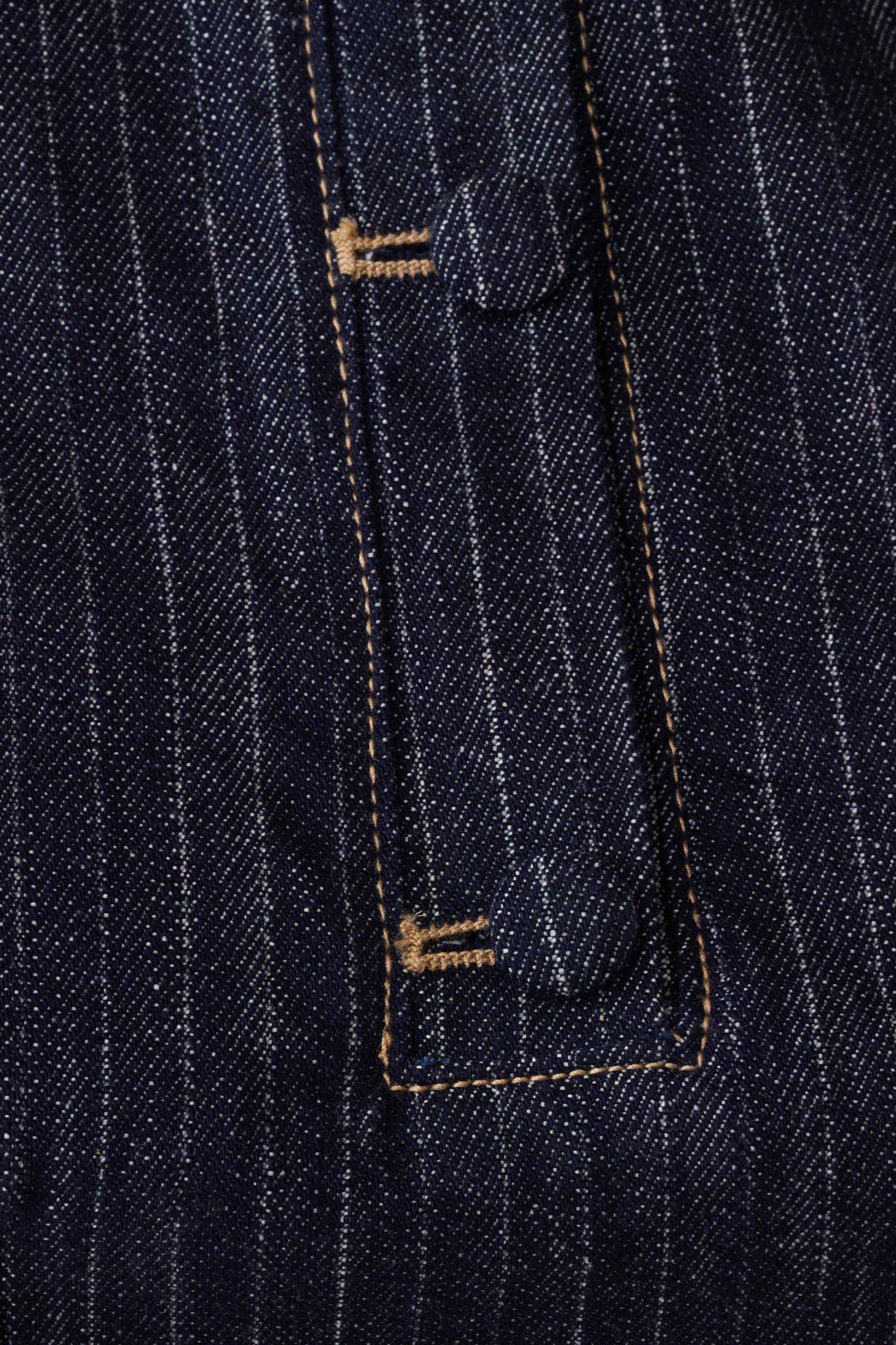 Loraine Sleeveless Denim Top - Indigo Pinstripe #7