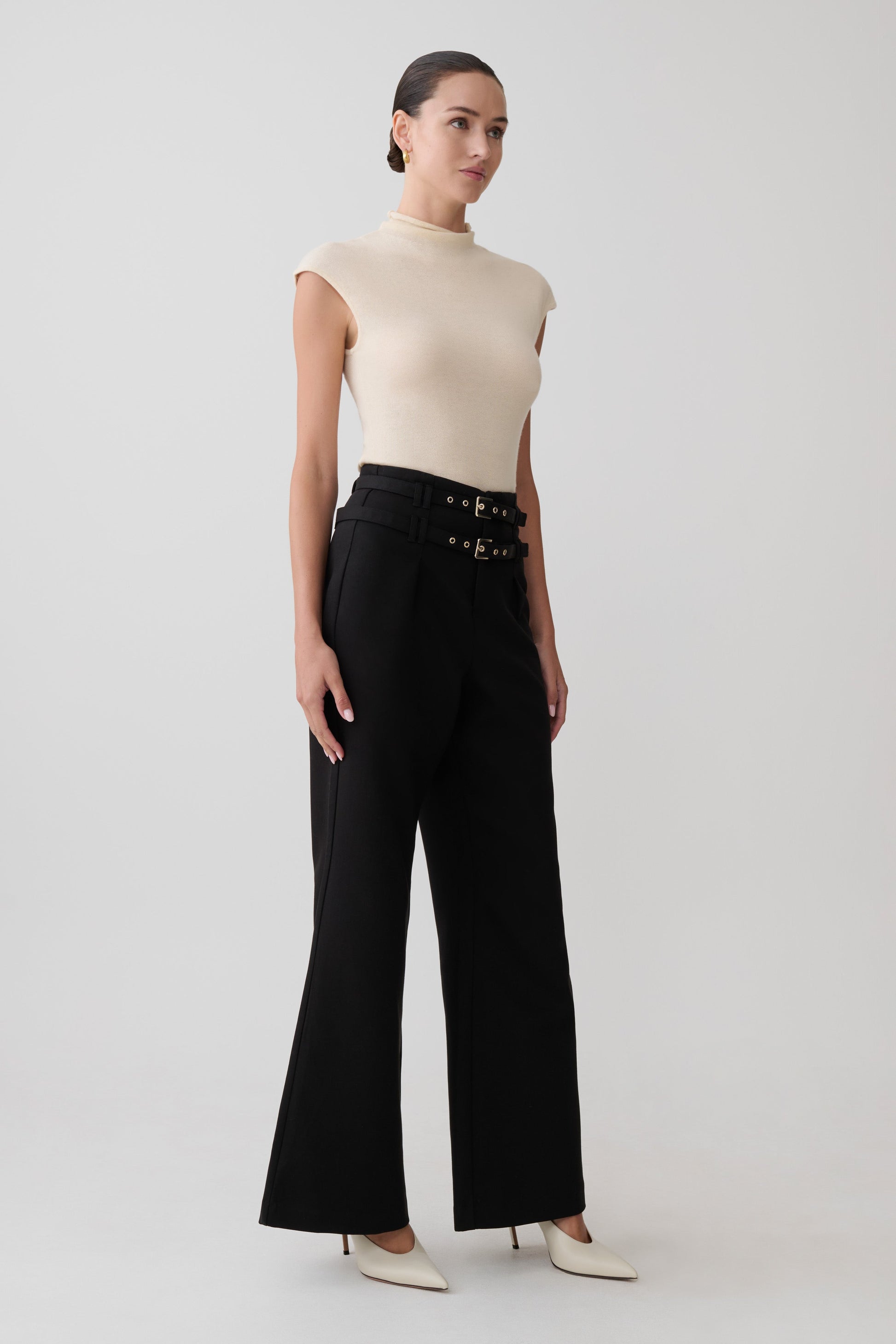 Sonny Short Sleeve Knit Top - Cream #5
