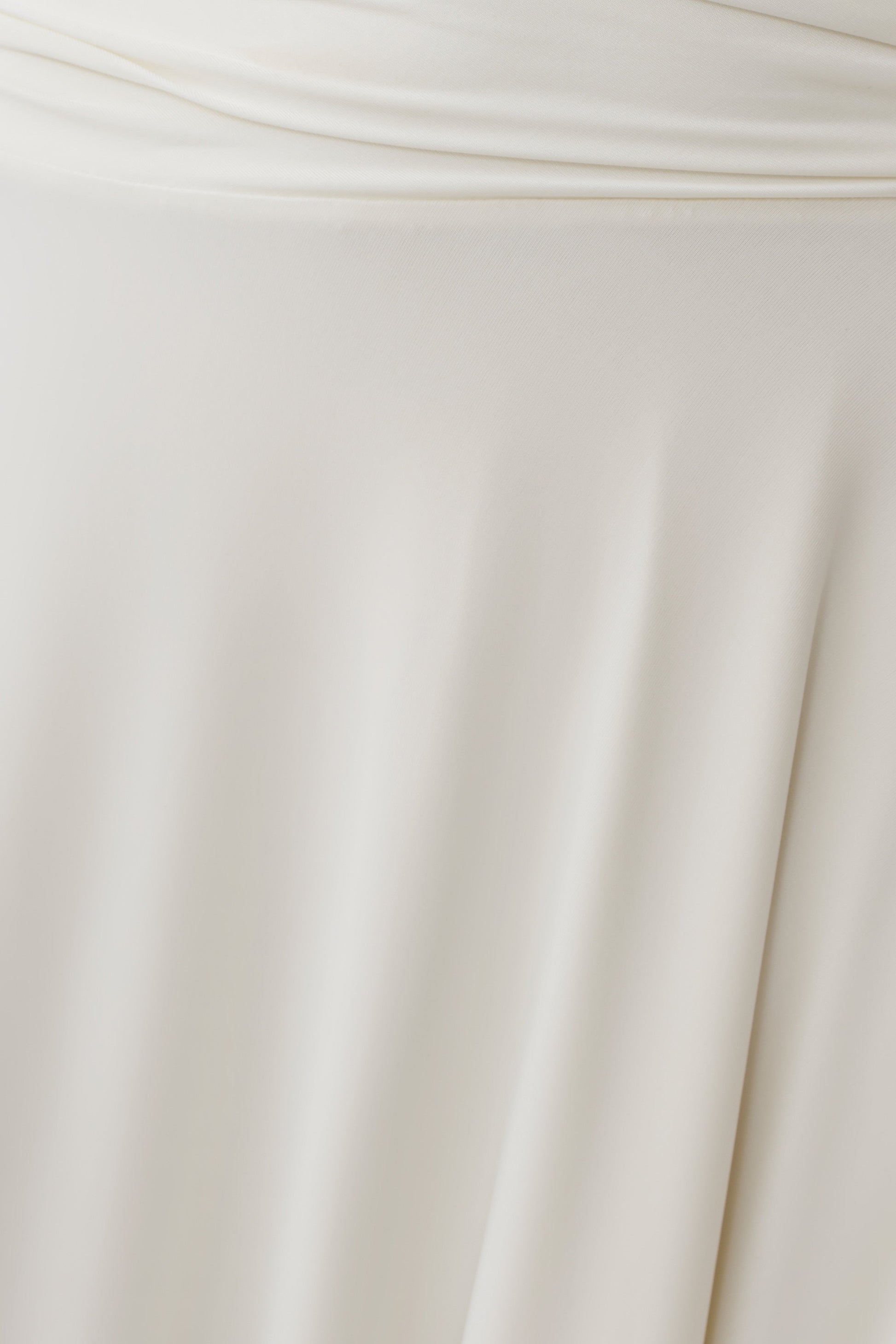 Luu Off Shoulder Slinky Top - Ivory #5