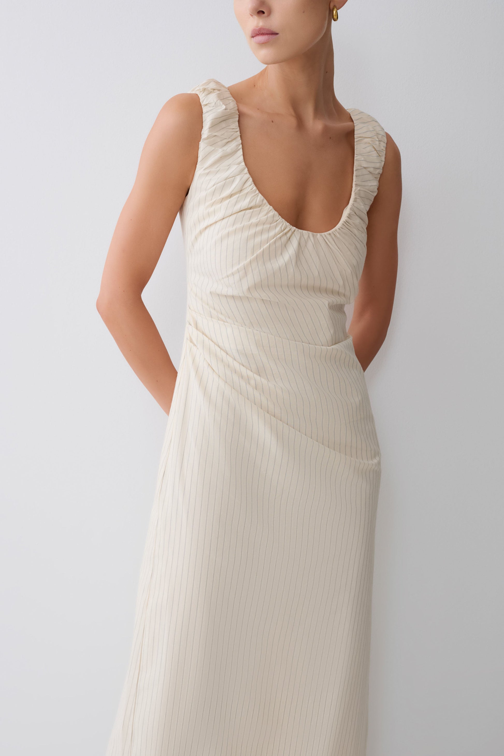 Anisa Scoop Neck Maxi Dress - Stripe #3