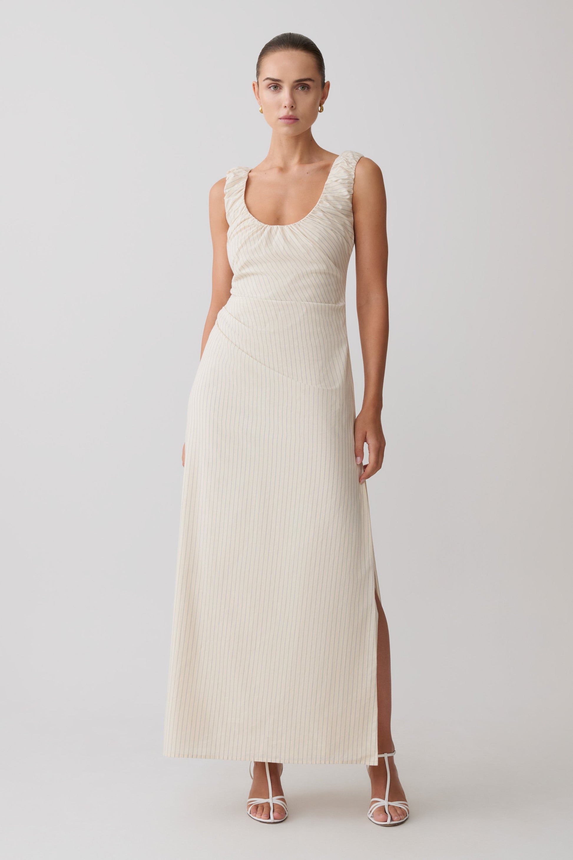 Anisa Scoop Neck Maxi Dress - Stripe #5