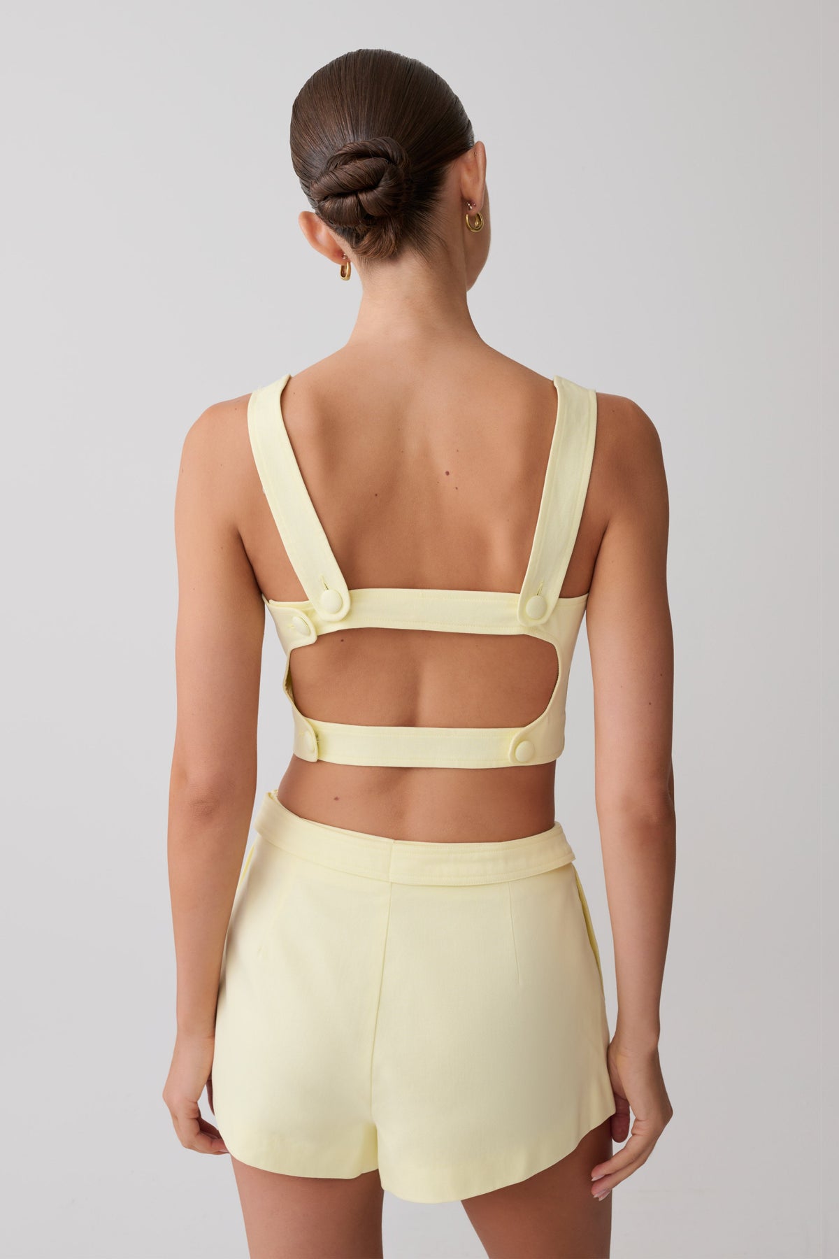 Josephine Cotton Shorts With Waistbands - Lemon #8