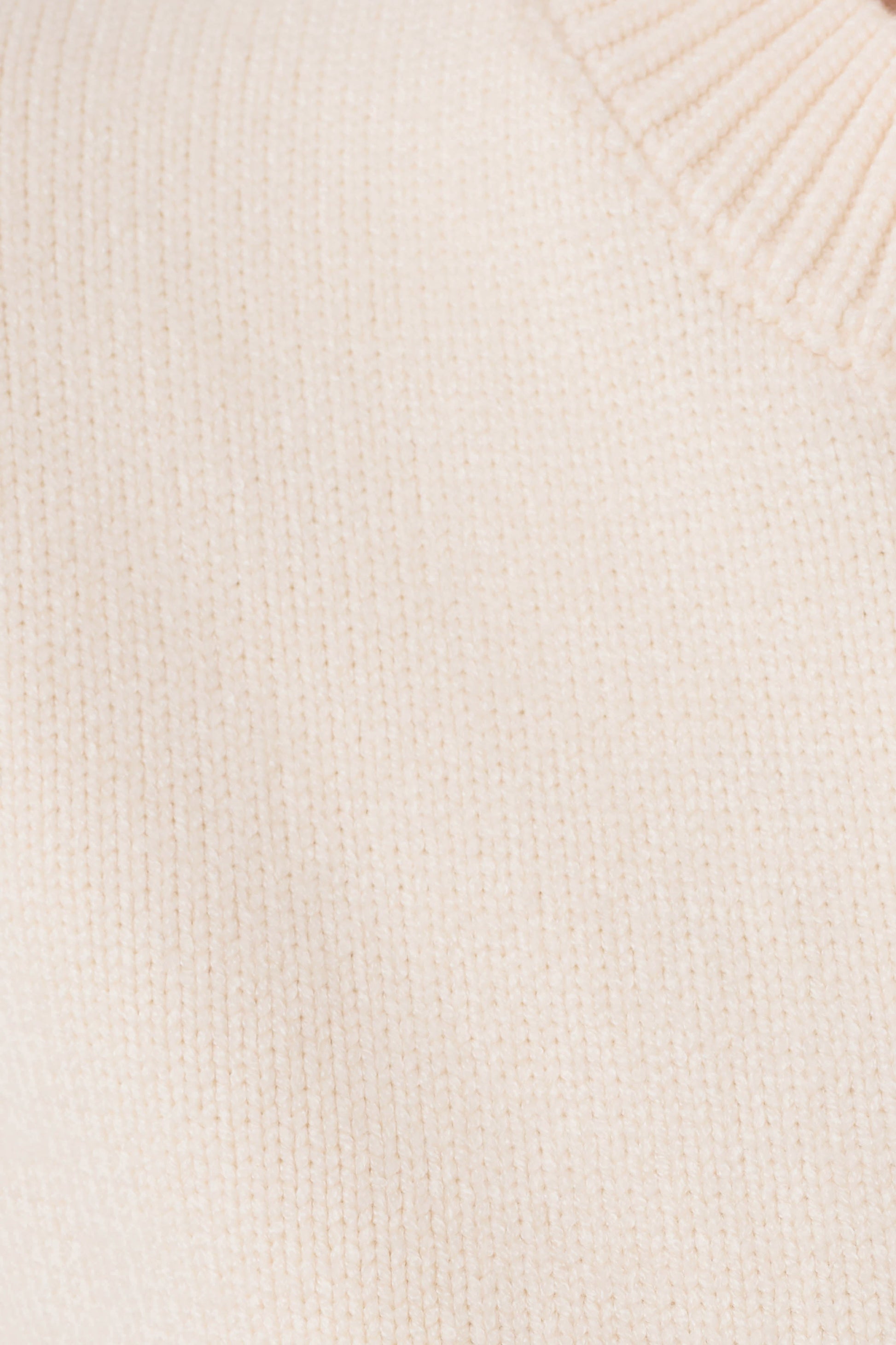 Lara Knit Cardigan With Scarf - Ivory #7