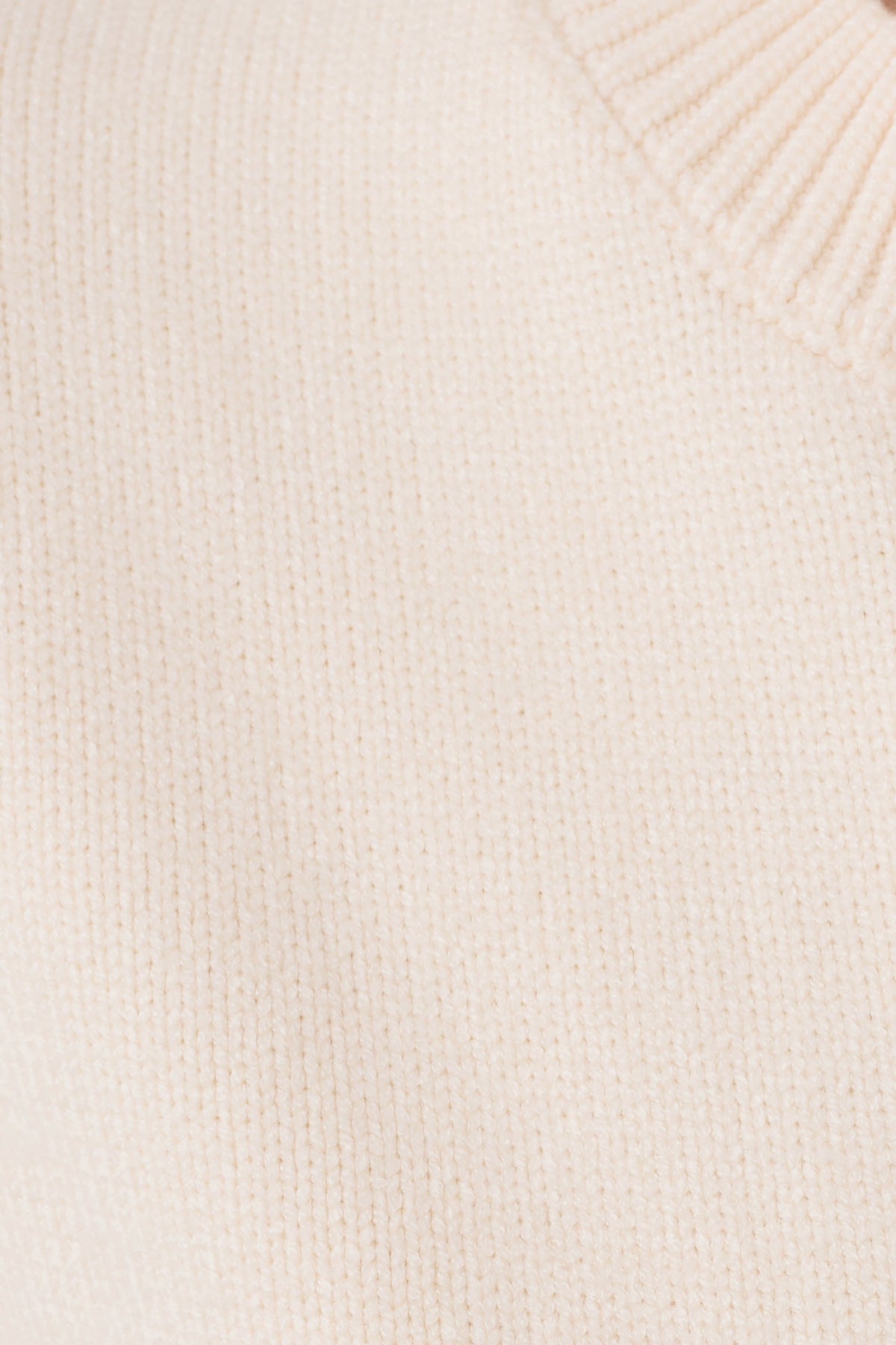 Lara Knit Cardigan With Scarf - Ivory #7