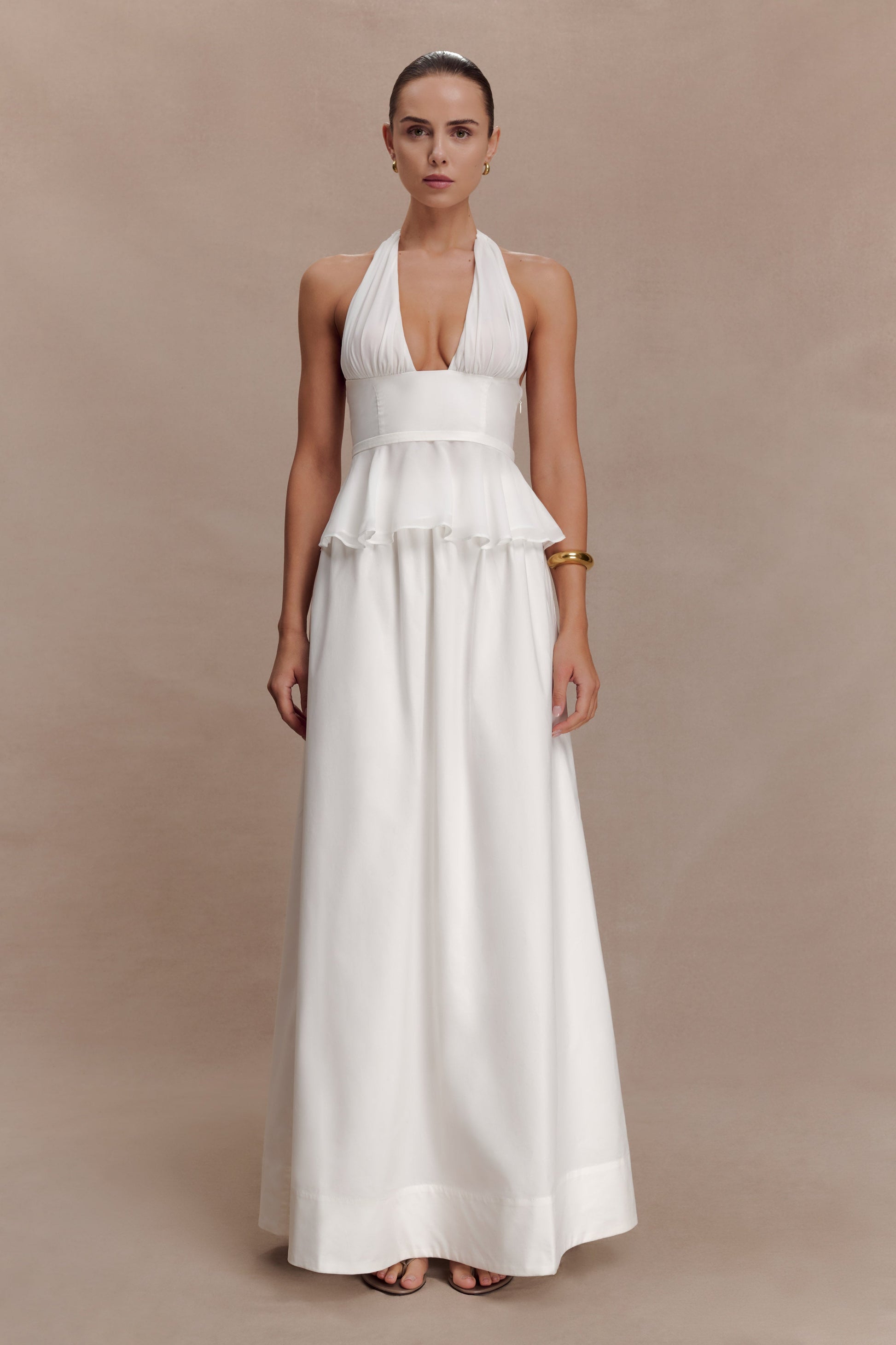 River Halter Neck Sleeveless Top - White #6
