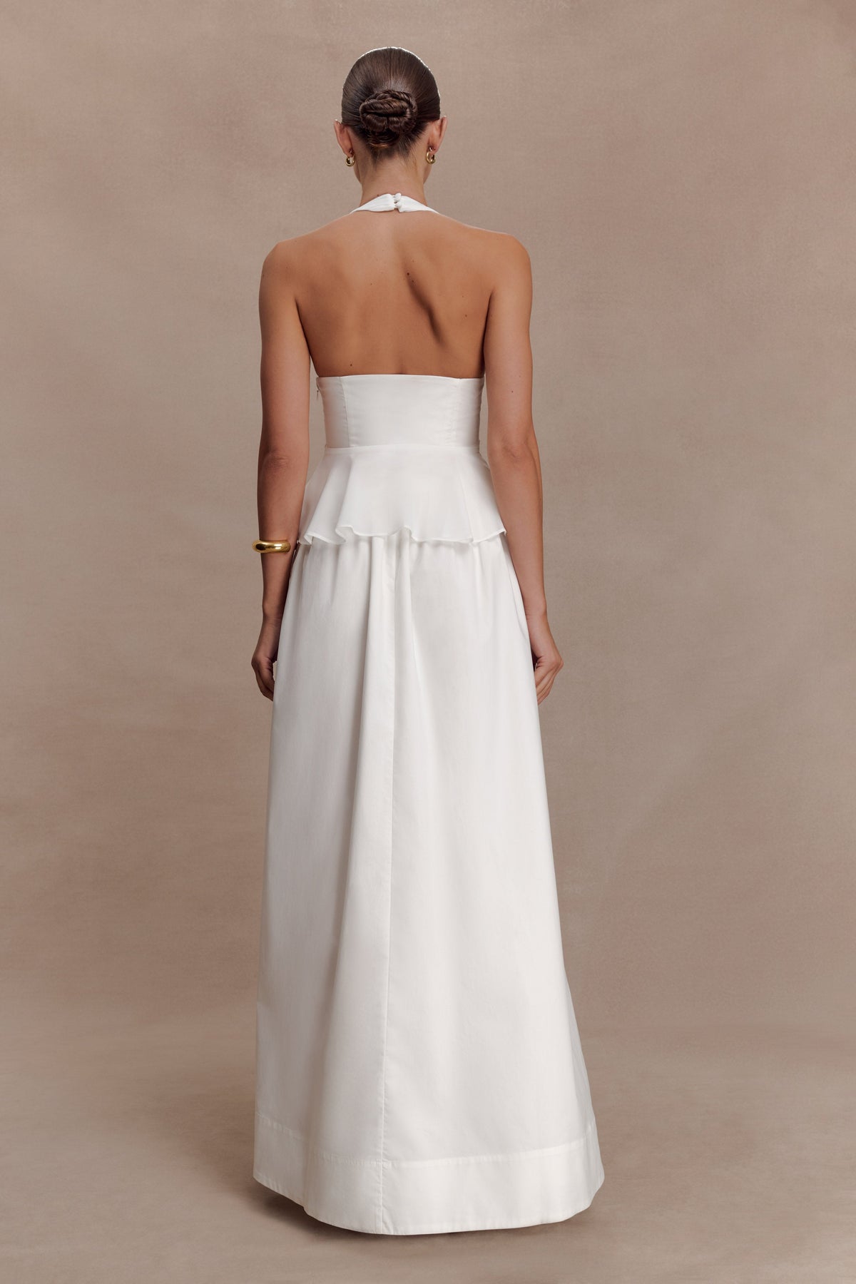 River Gathered Maxi Skirt - White #5