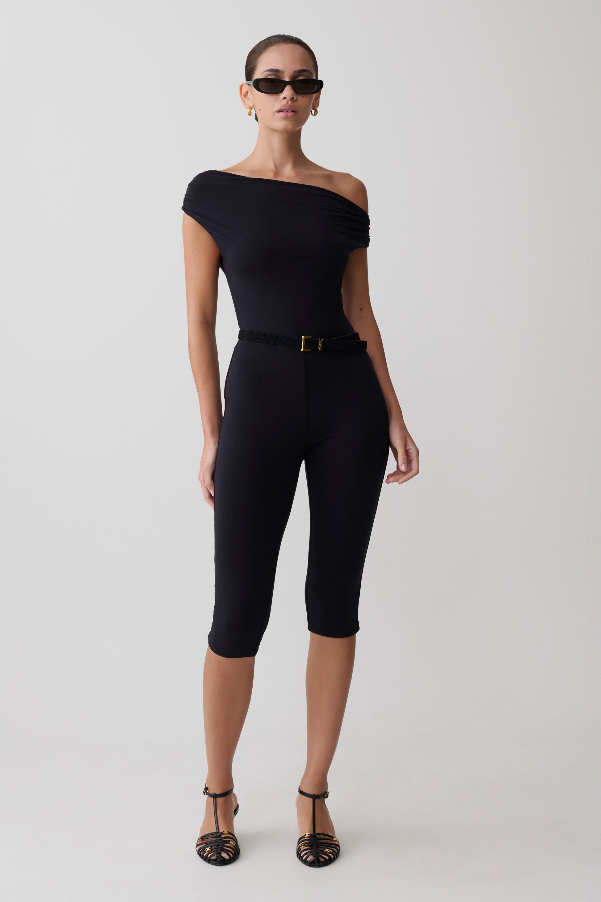Anh One Shoulder Modal Jumpsuit - Black #5