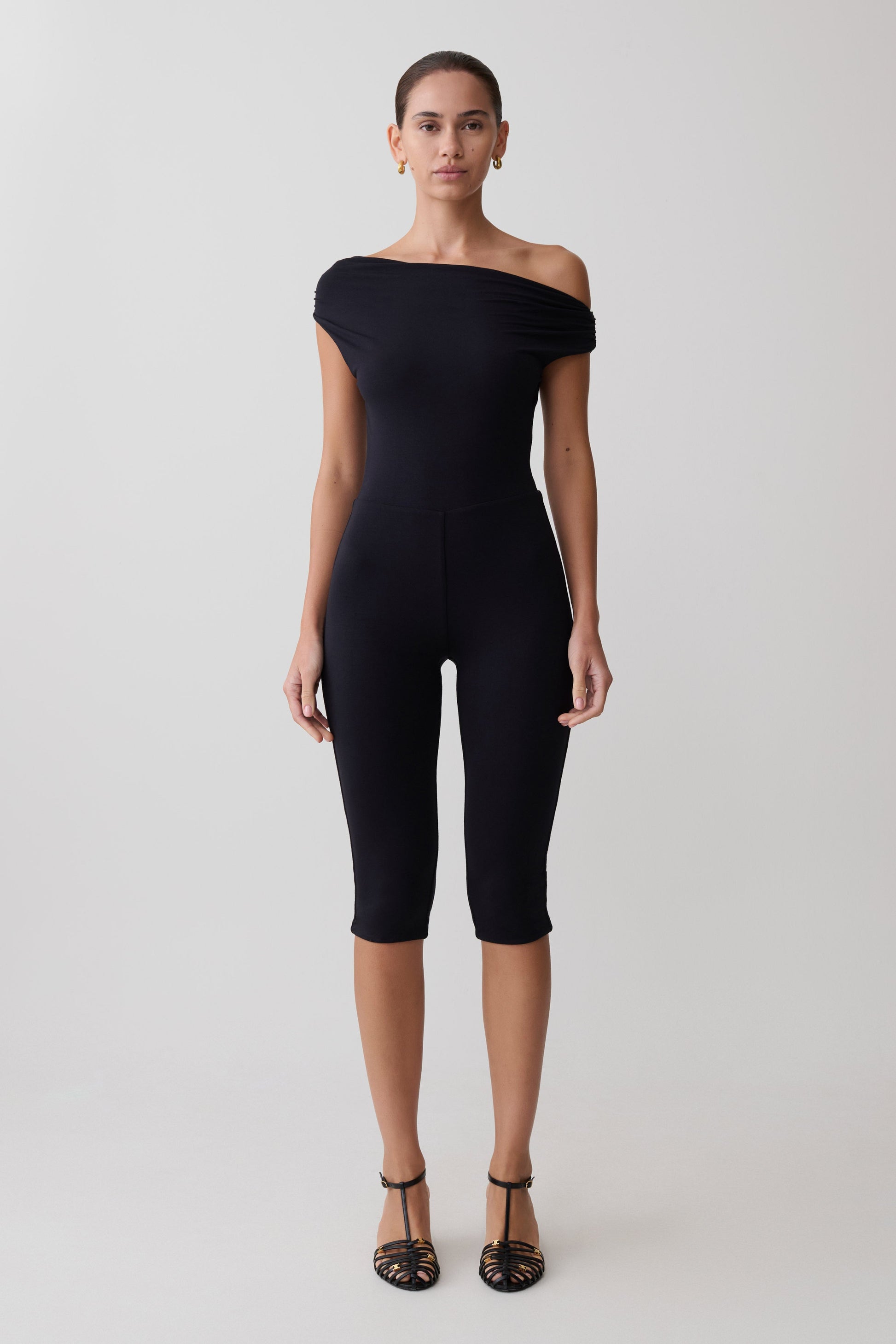 Anh One Shoulder Modal Jumpsuit - Black #4