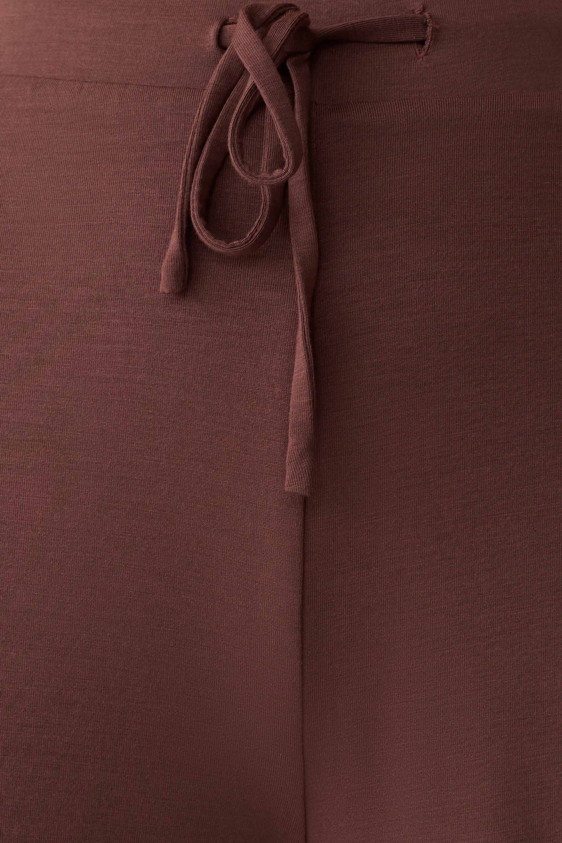 Dewi Wide Leg Modal Pants - Chocolate #8