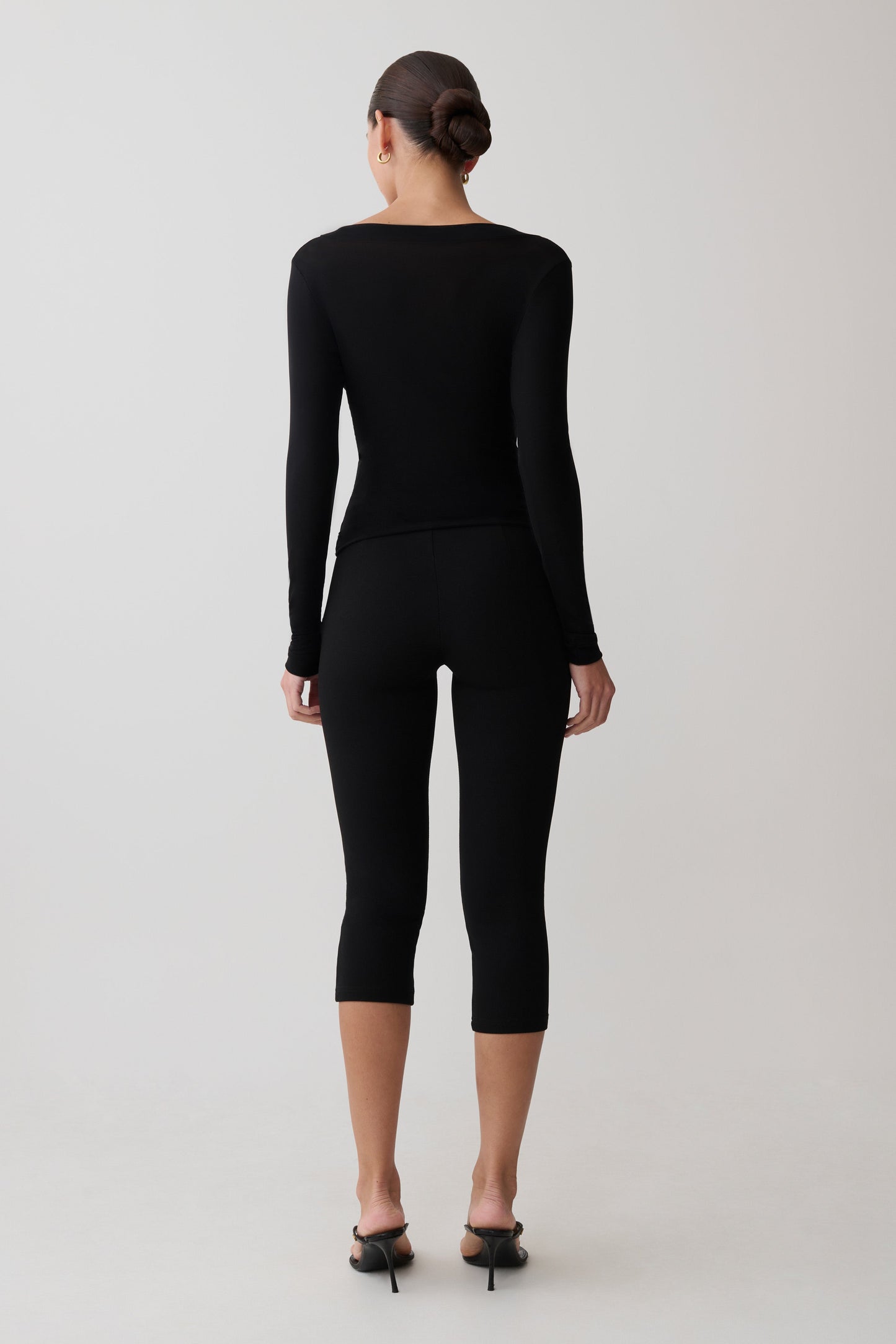 Lumi Long Sleeve Mesh Top - Black