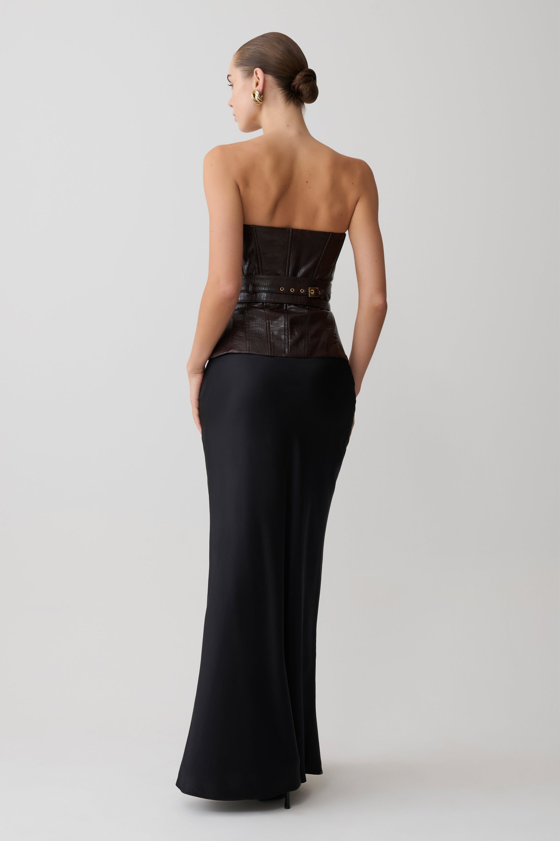 Sabrina Silk Blend Maxi Skirt - Black #2