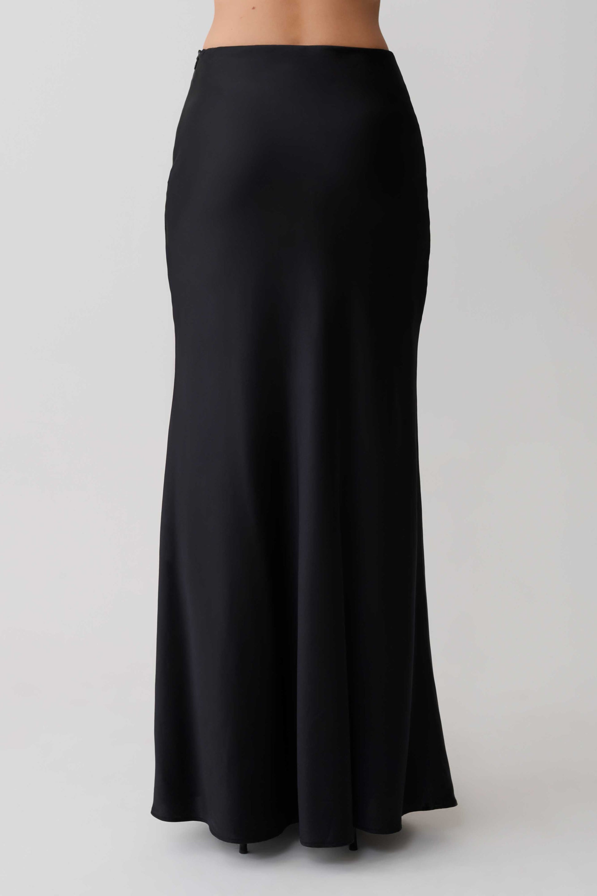Sabrina Silk Blend Maxi Skirt - Black #6