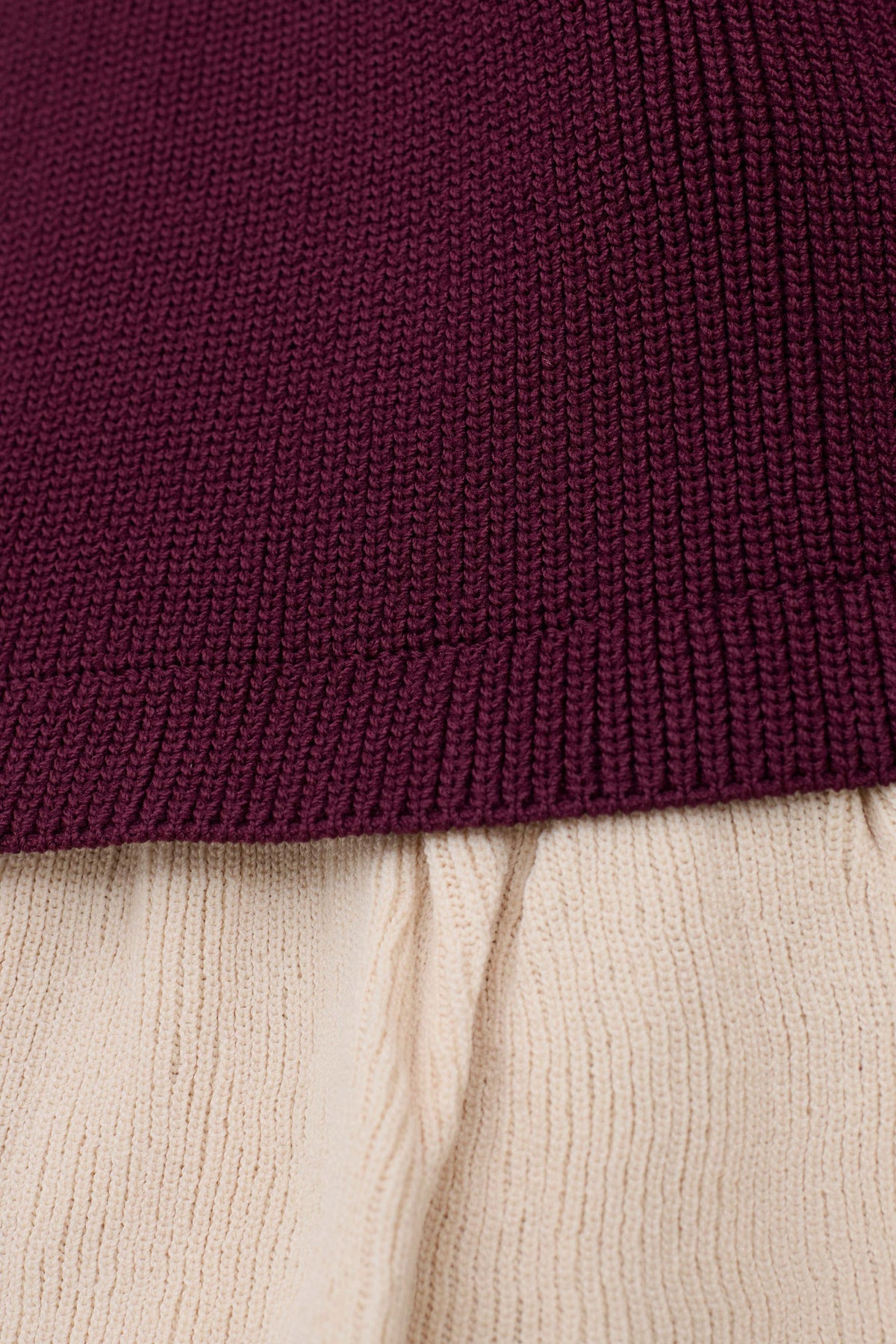 Amirose Ruffle Knit Midi Dress - Plum #7