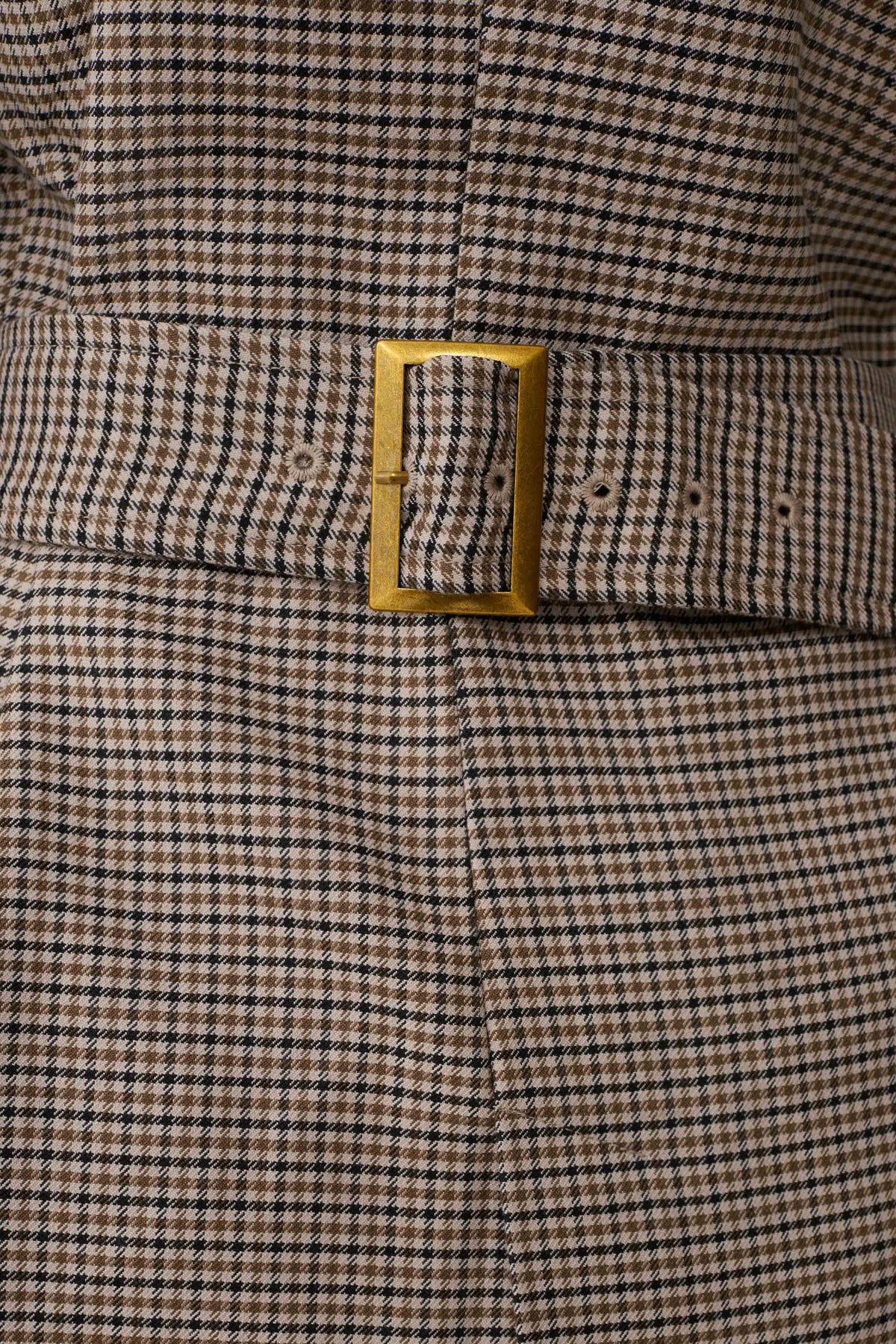 Mila Shaped Blazer - Tan Check #5