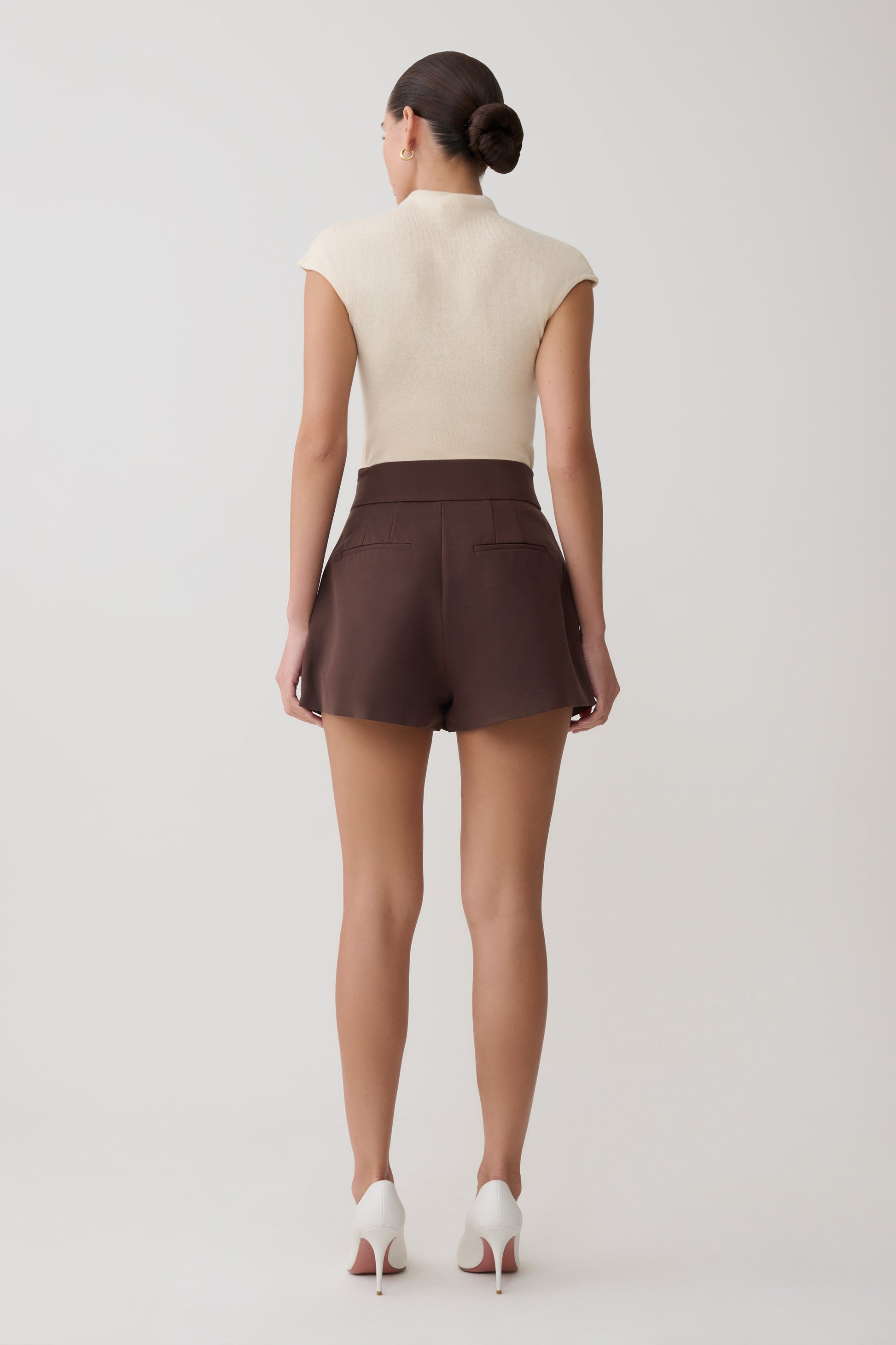 Alden High Waisted Short - Chocolate #2