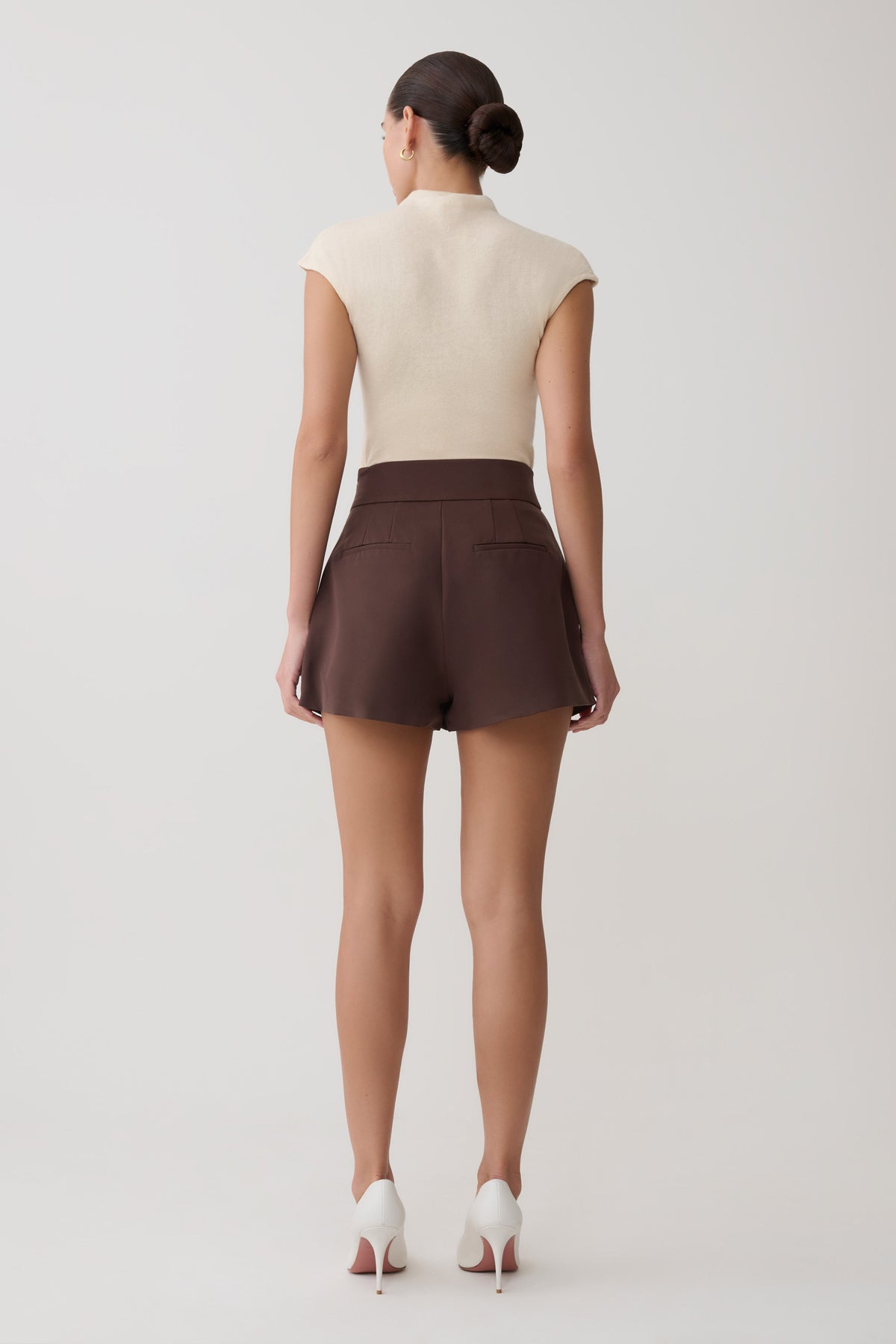 Alden High Waisted Short - Chocolate #2