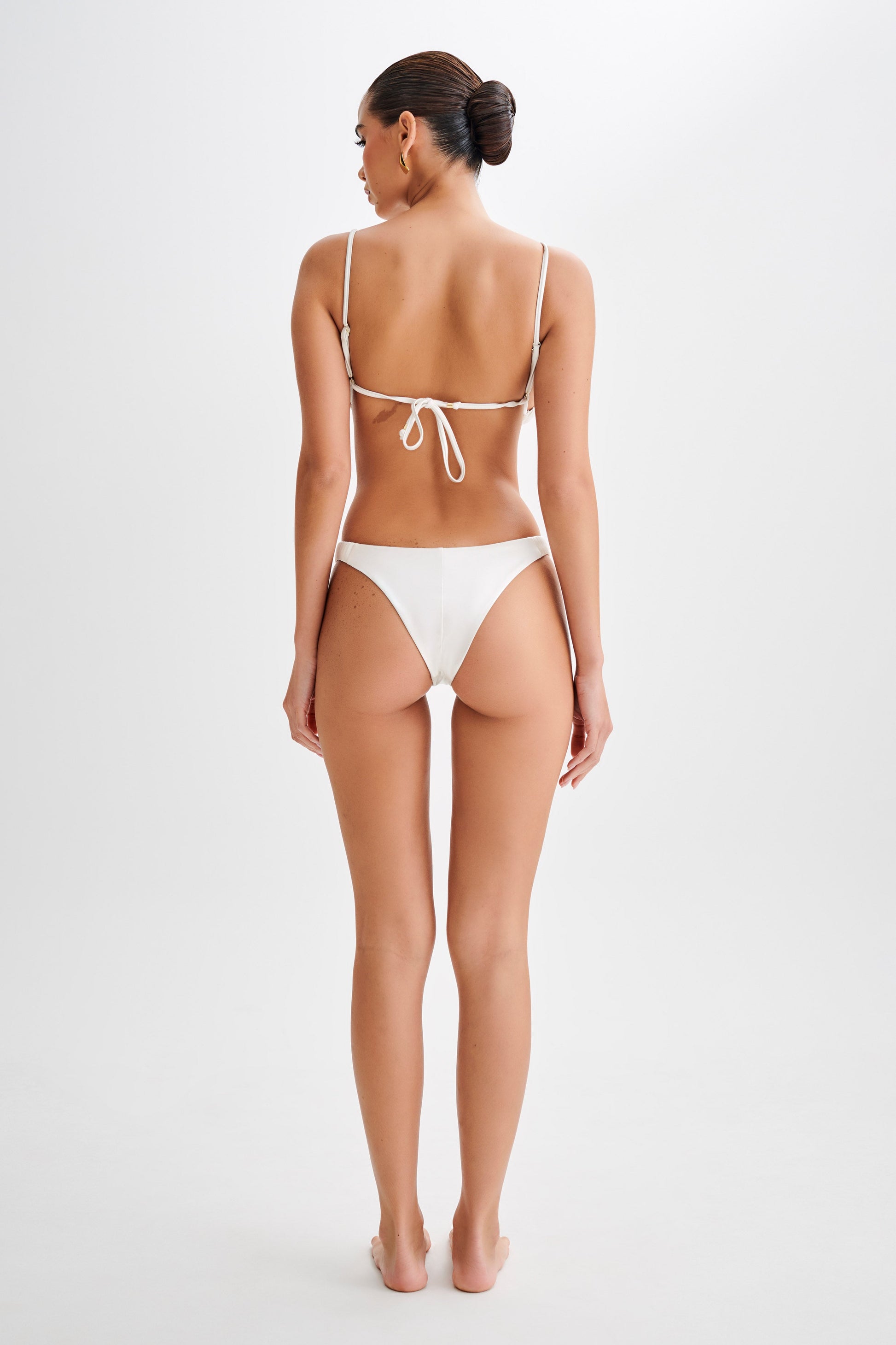 Michelle Pleated Bikini Top - Ivory #9