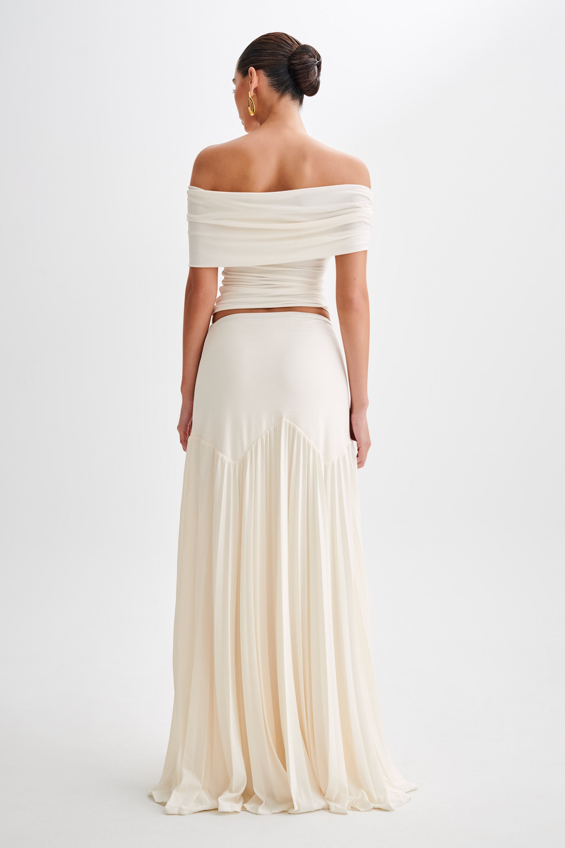 Odette Slinky Maxi Skirt - Ivory #6