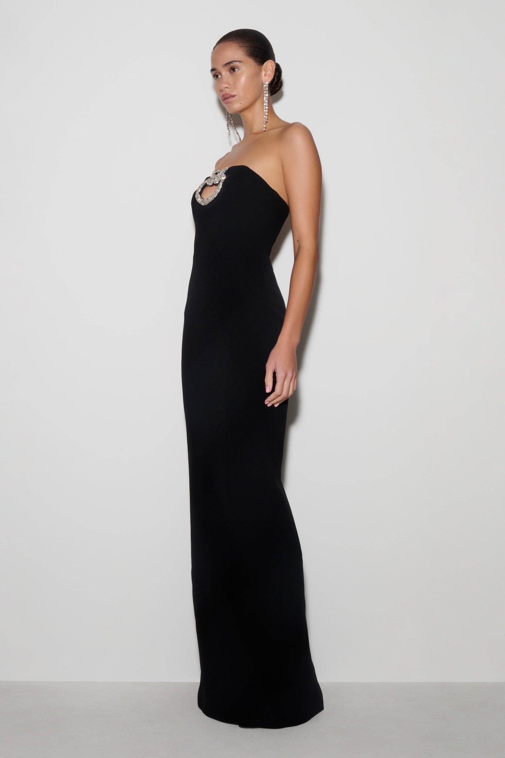 Hilda Embellished Strapless Maxi Dress - Black #2