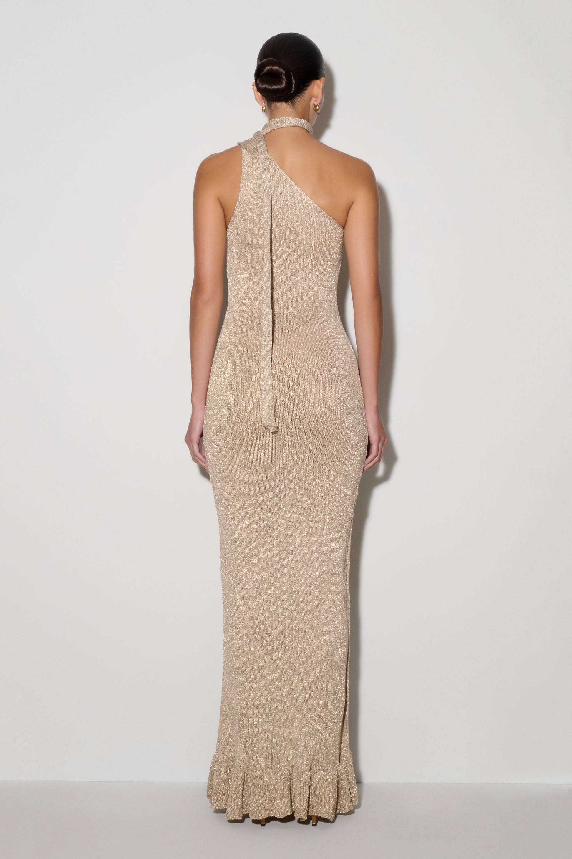 Celestino Floral Metallic Knit Maxi Dress - Gold #2