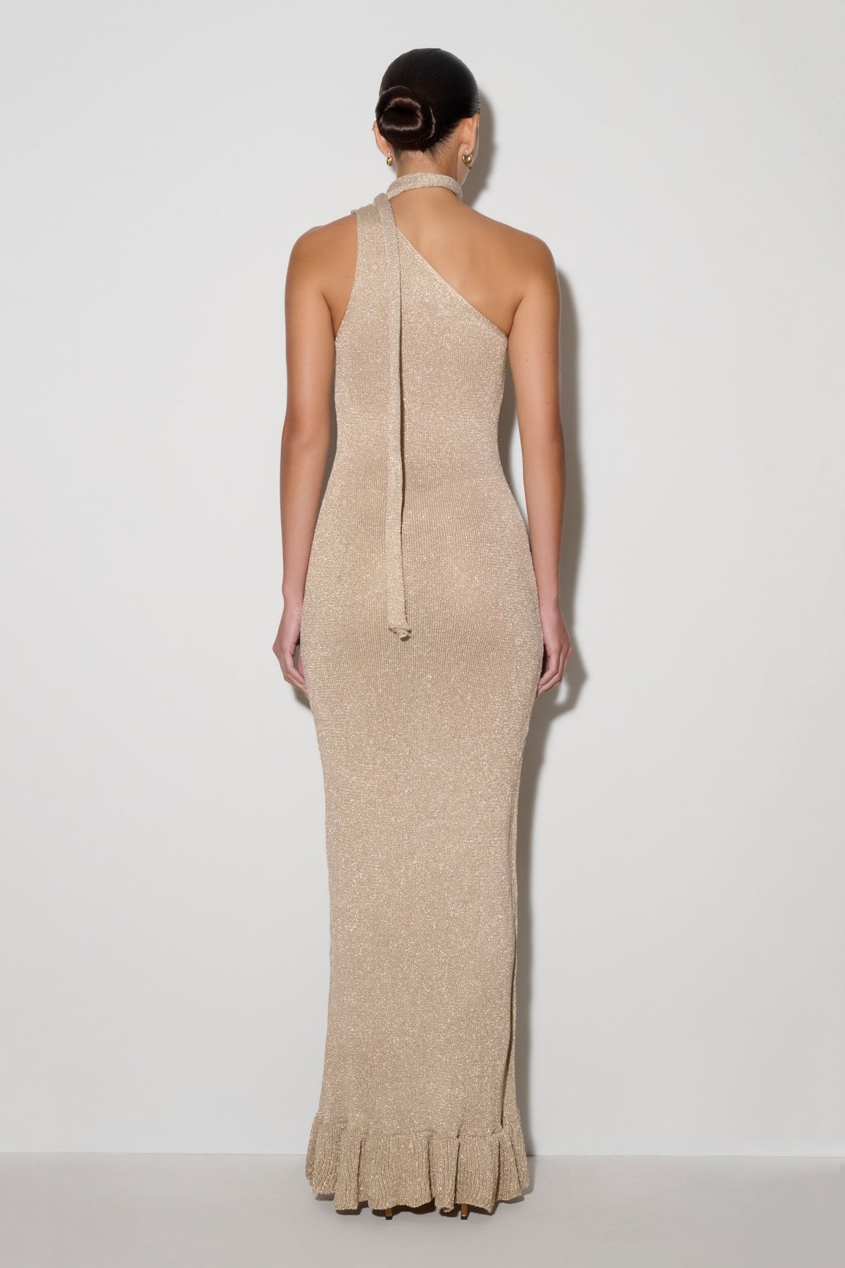Celestino Floral Metallic Knit Maxi Dress - Gold #2