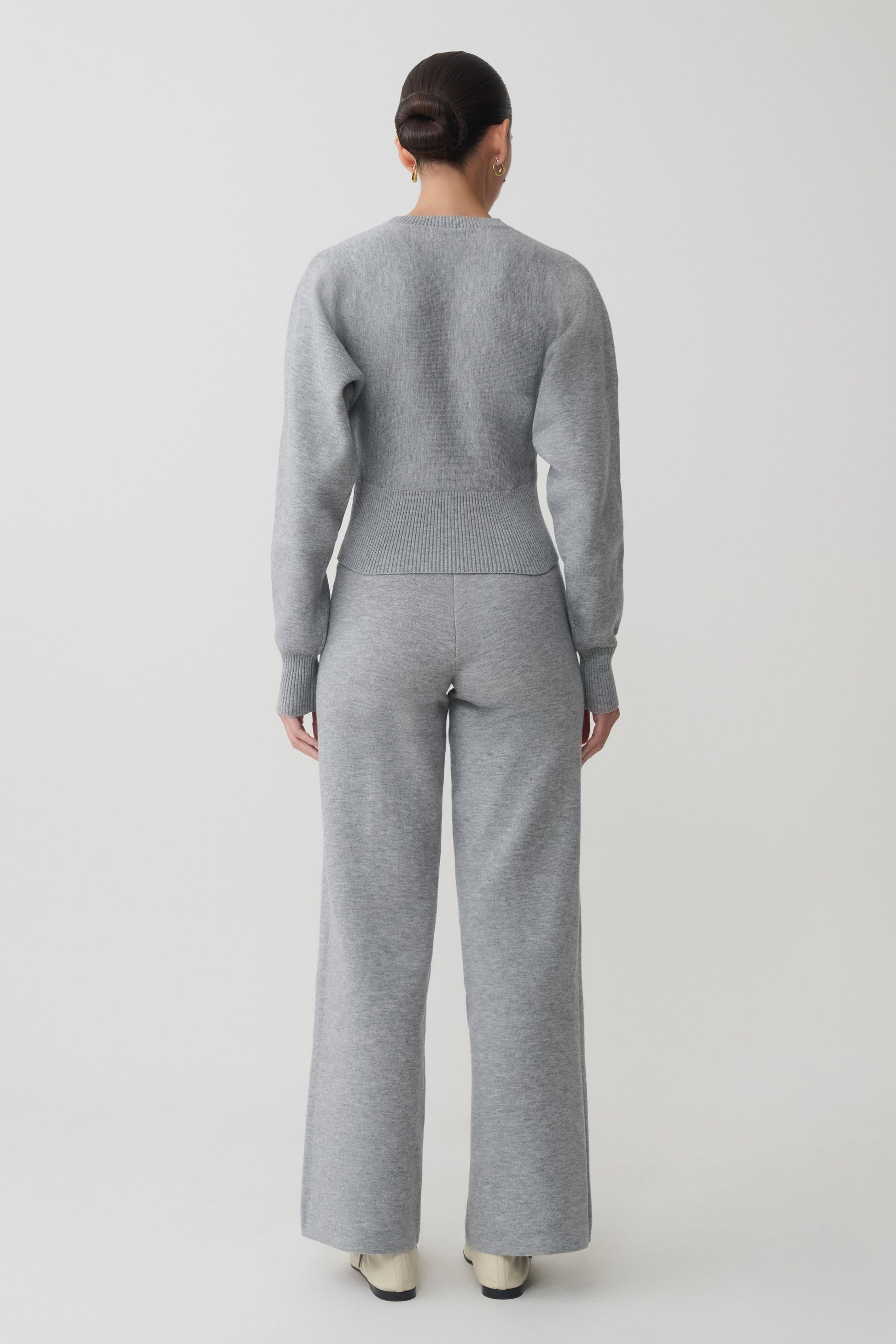 Ciaralee Cinched Waist Jumper - Grey Marle #5