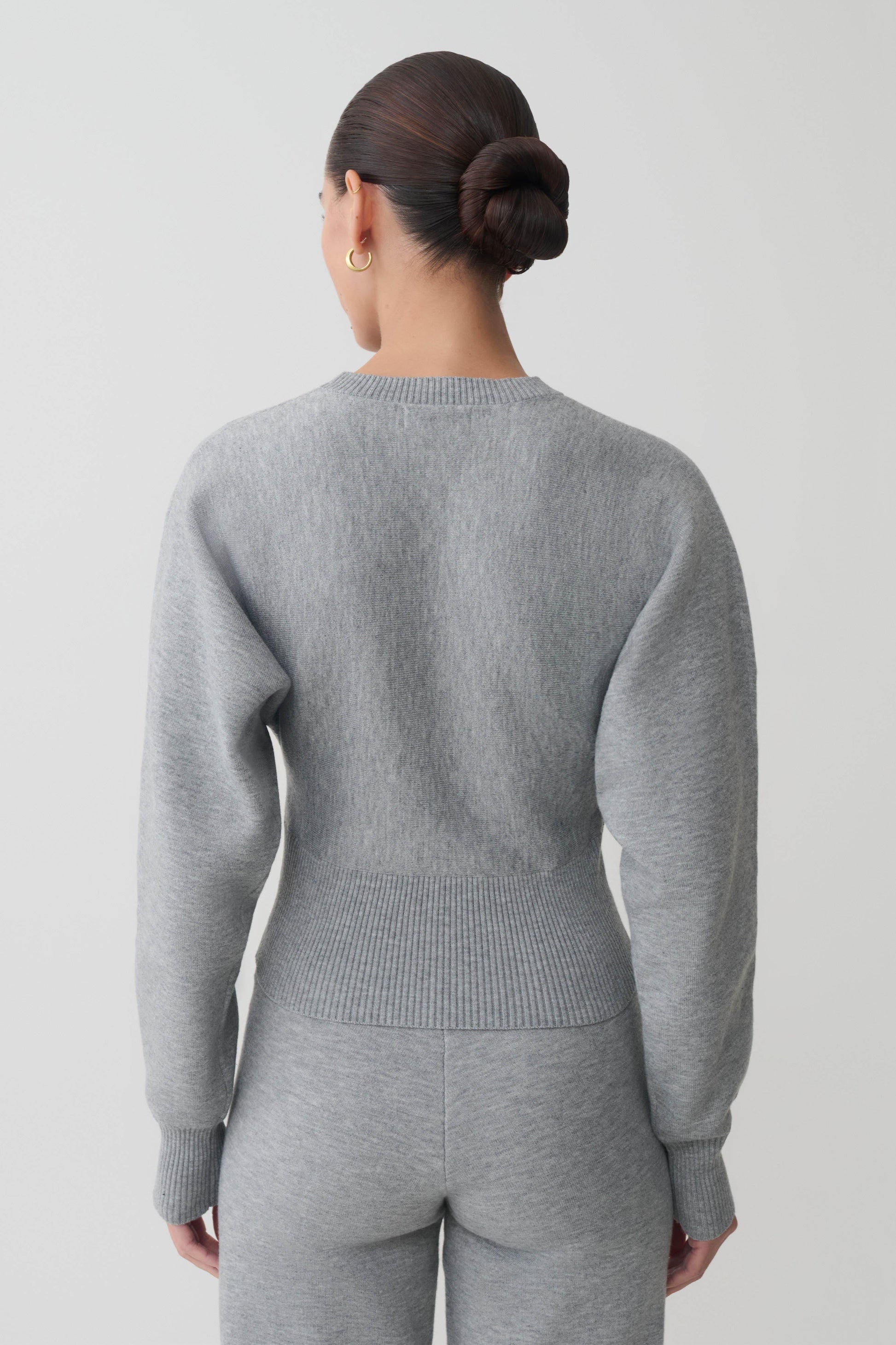 Ciaralee Cinched Waist Jumper - Grey Marle #2