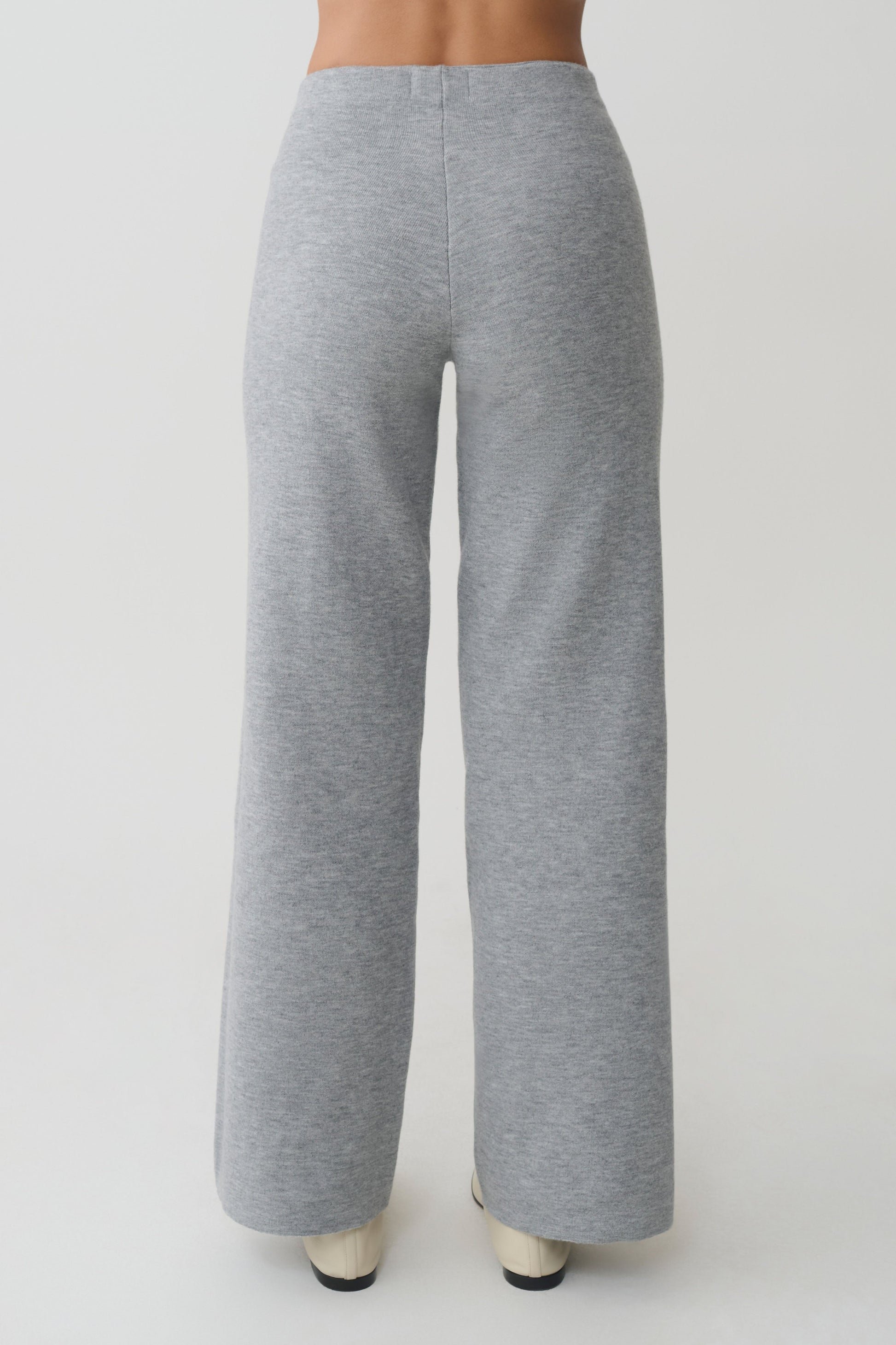 Kerrymae Straight Leg Knit Pants - Grey Marle #7