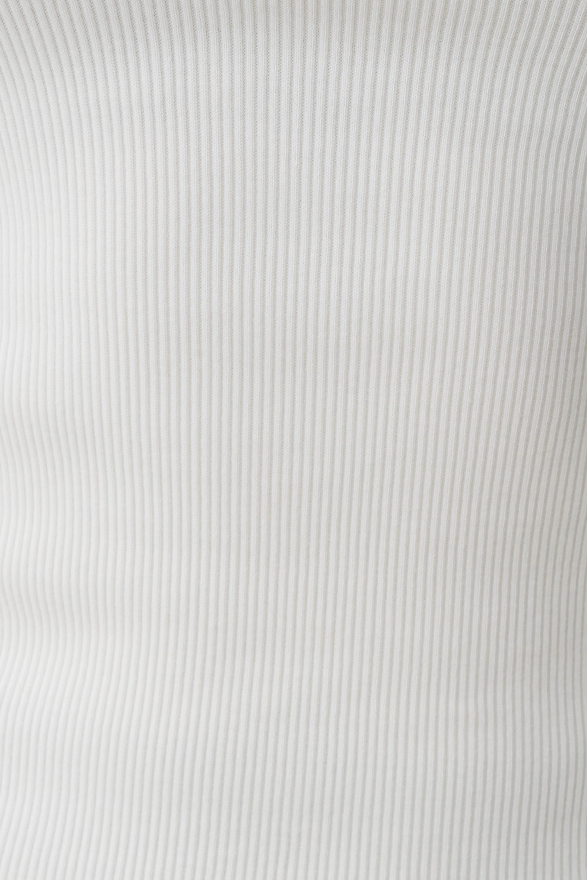 Aisling Ribbed Square Neck Sleeveless Top - Ivory #7