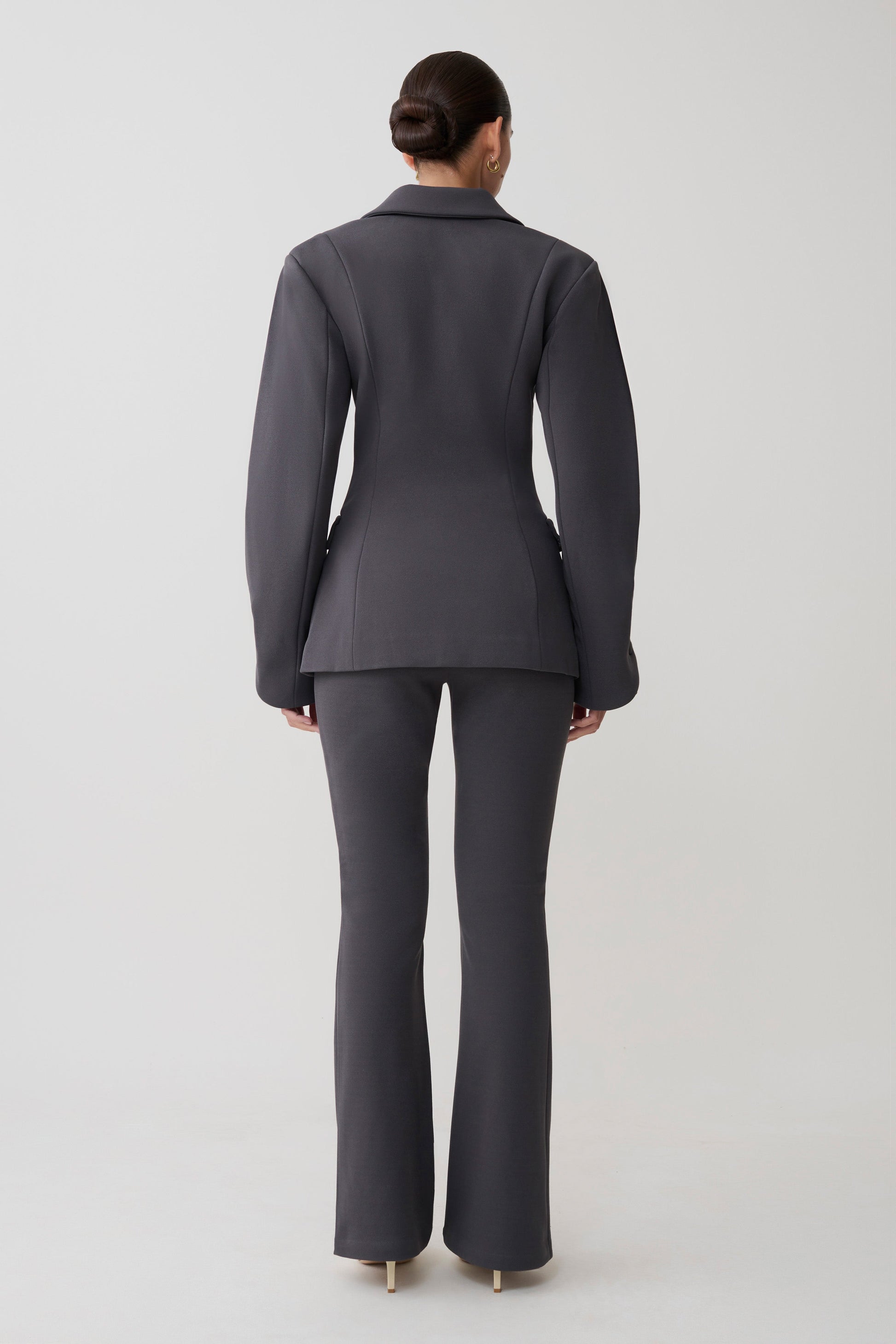 Wesley Structured Blazer - Charcoal Shadow #5