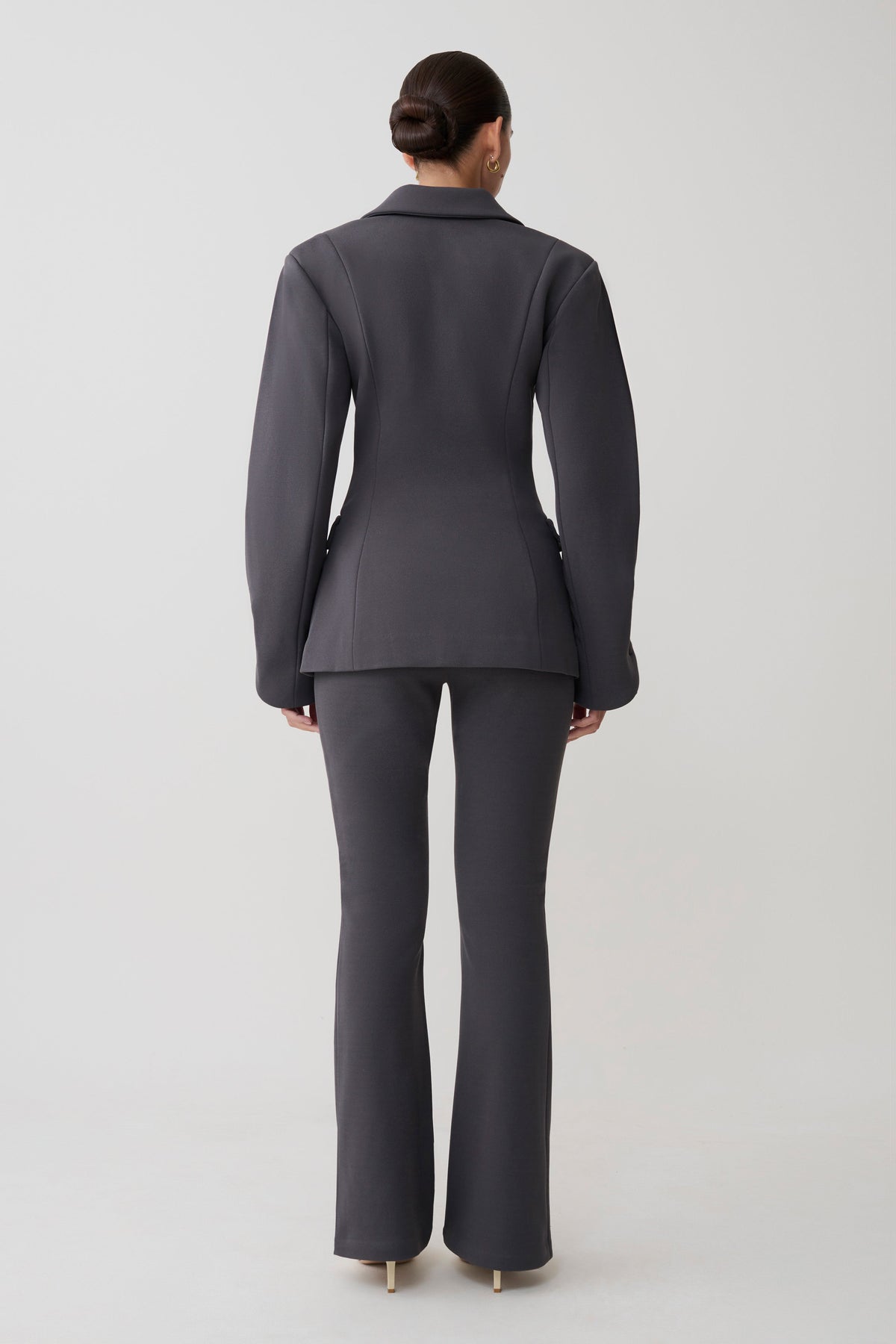 Wesley Structured Blazer - Charcoal Shadow #5