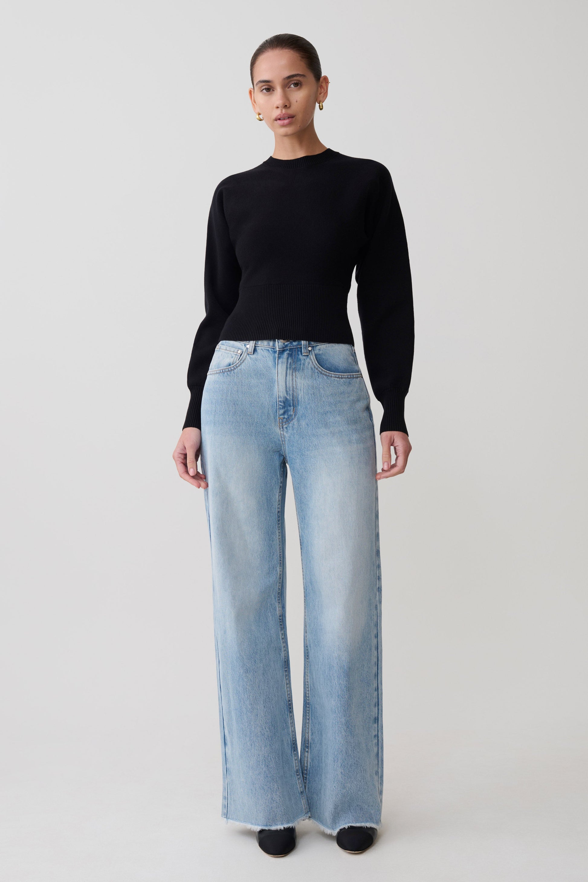Ciaralee Cinched Waist Jumper - Black #7