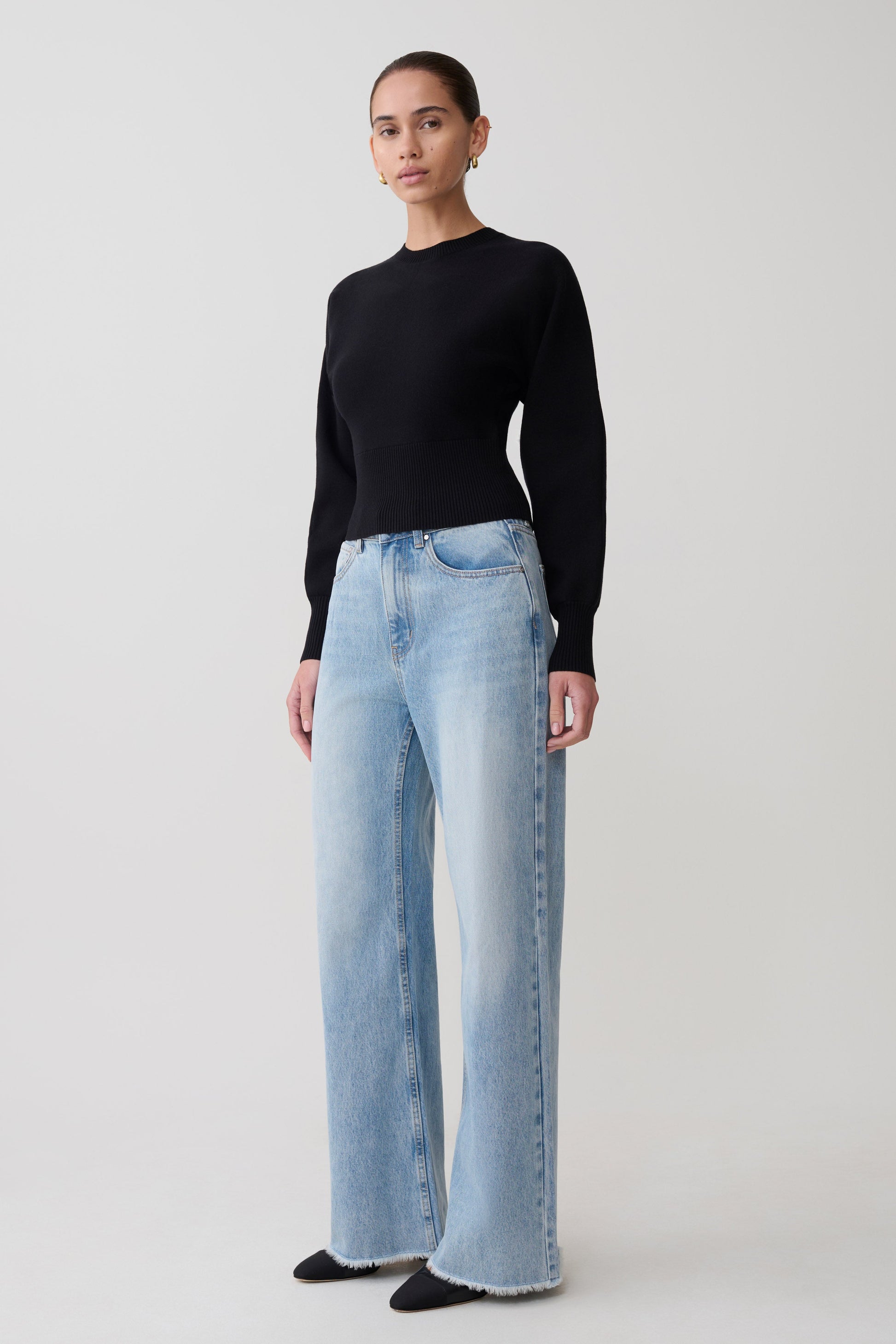 Ciaralee Cinched Waist Jumper - Black #3