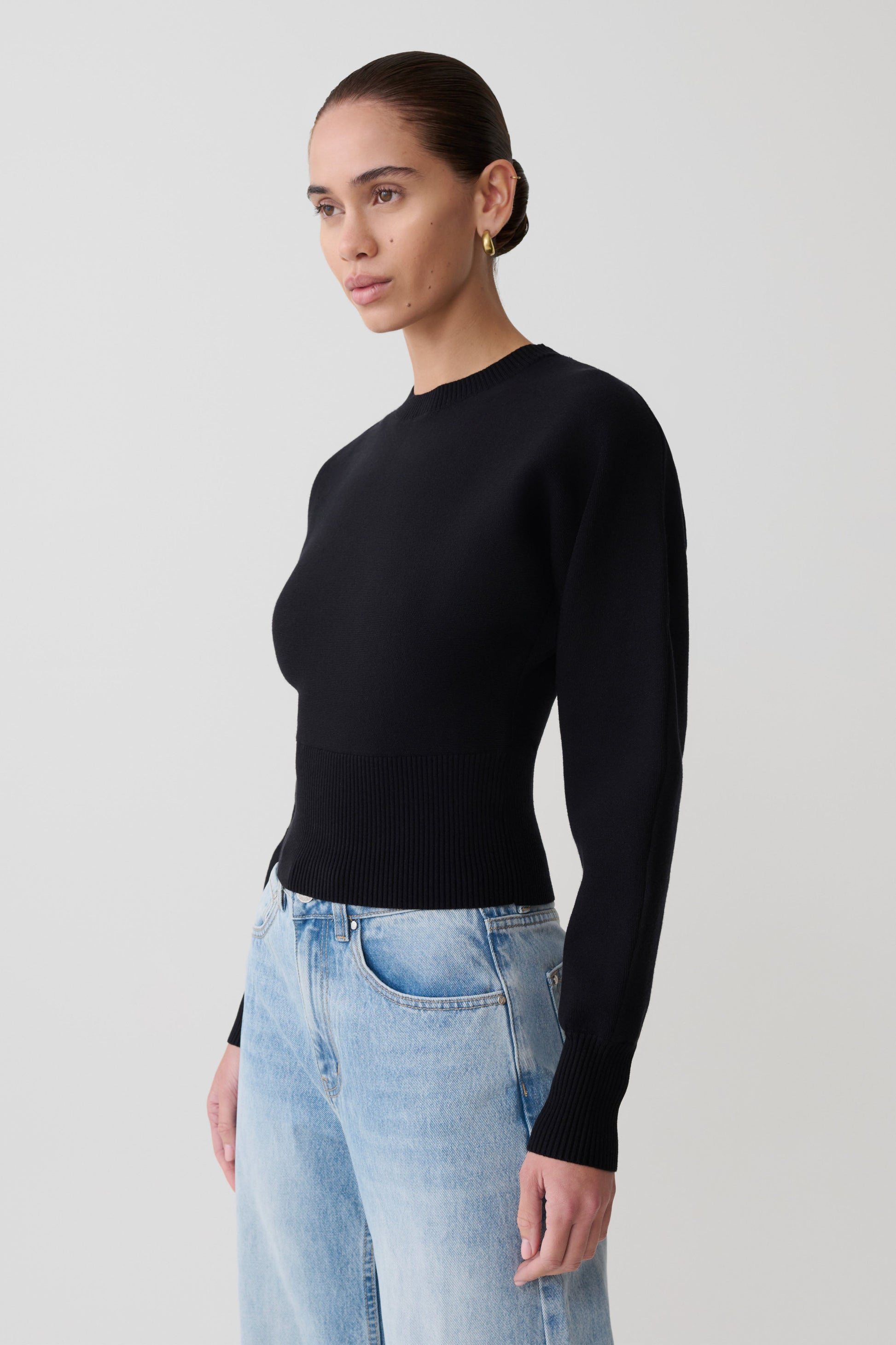 Ciaralee Cinched Waist Jumper - Black #6