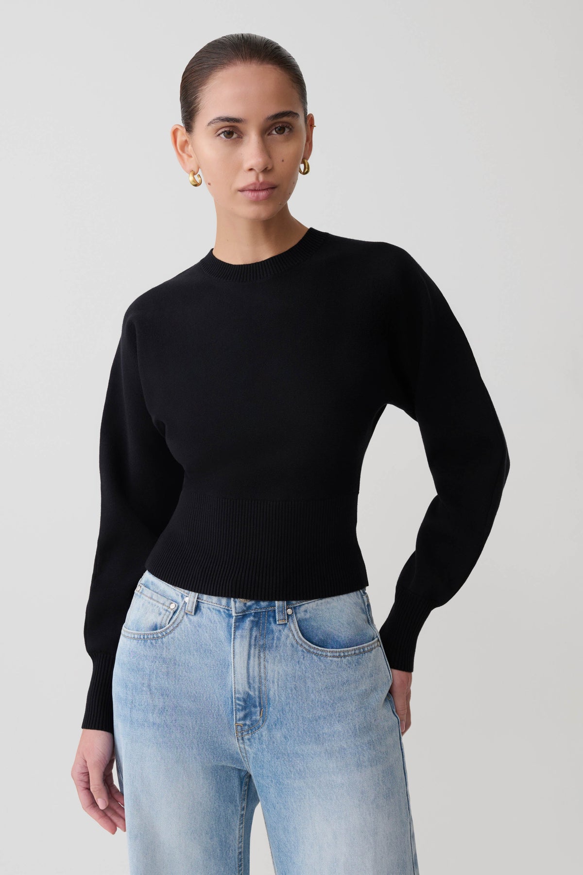 Ciaralee Cinched Waist Jumper - Black #4