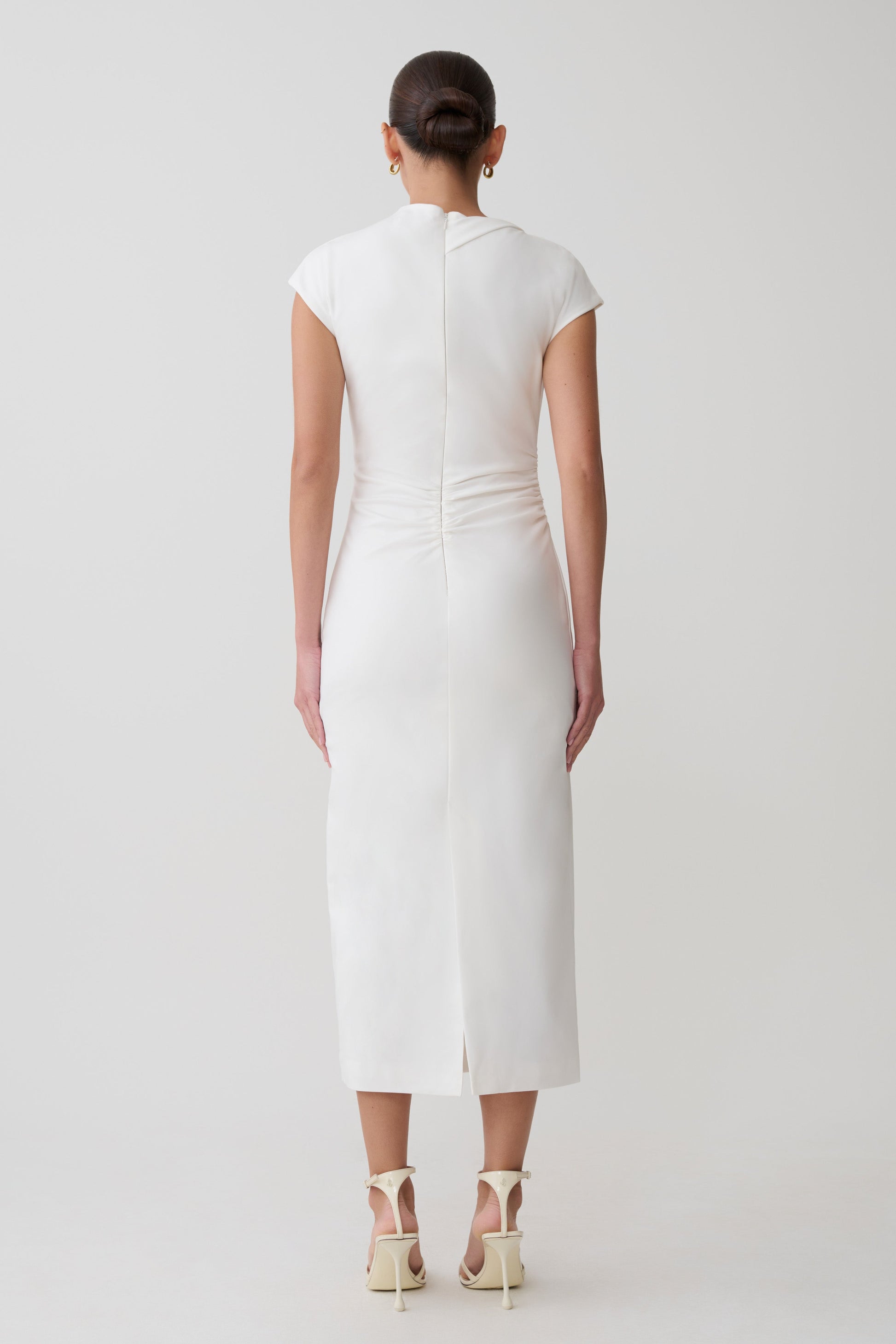 Lorena Cotton Midi Dress - White #2