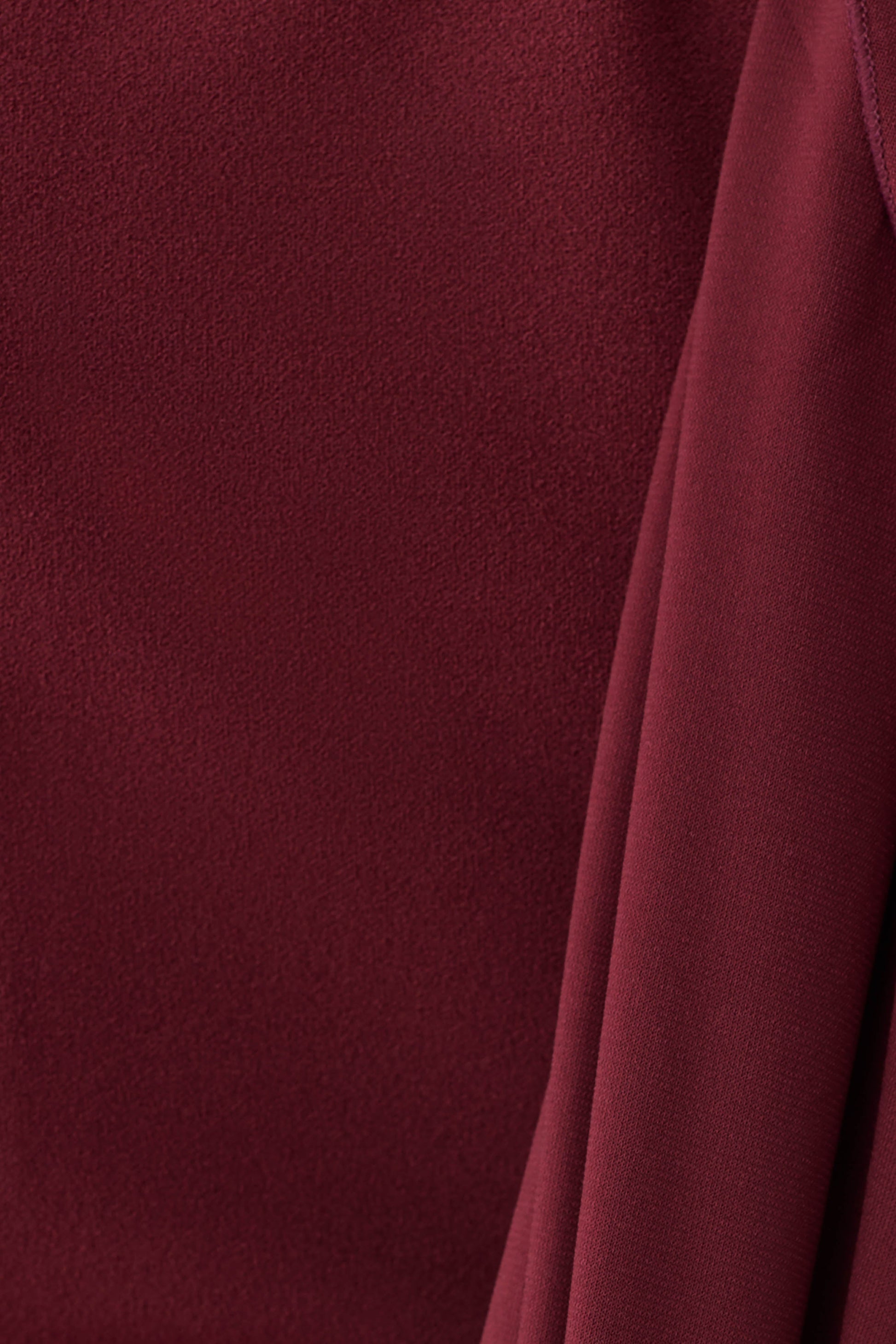 Rhea Detachable Cape Jersey Maxi Dress - Wine #9