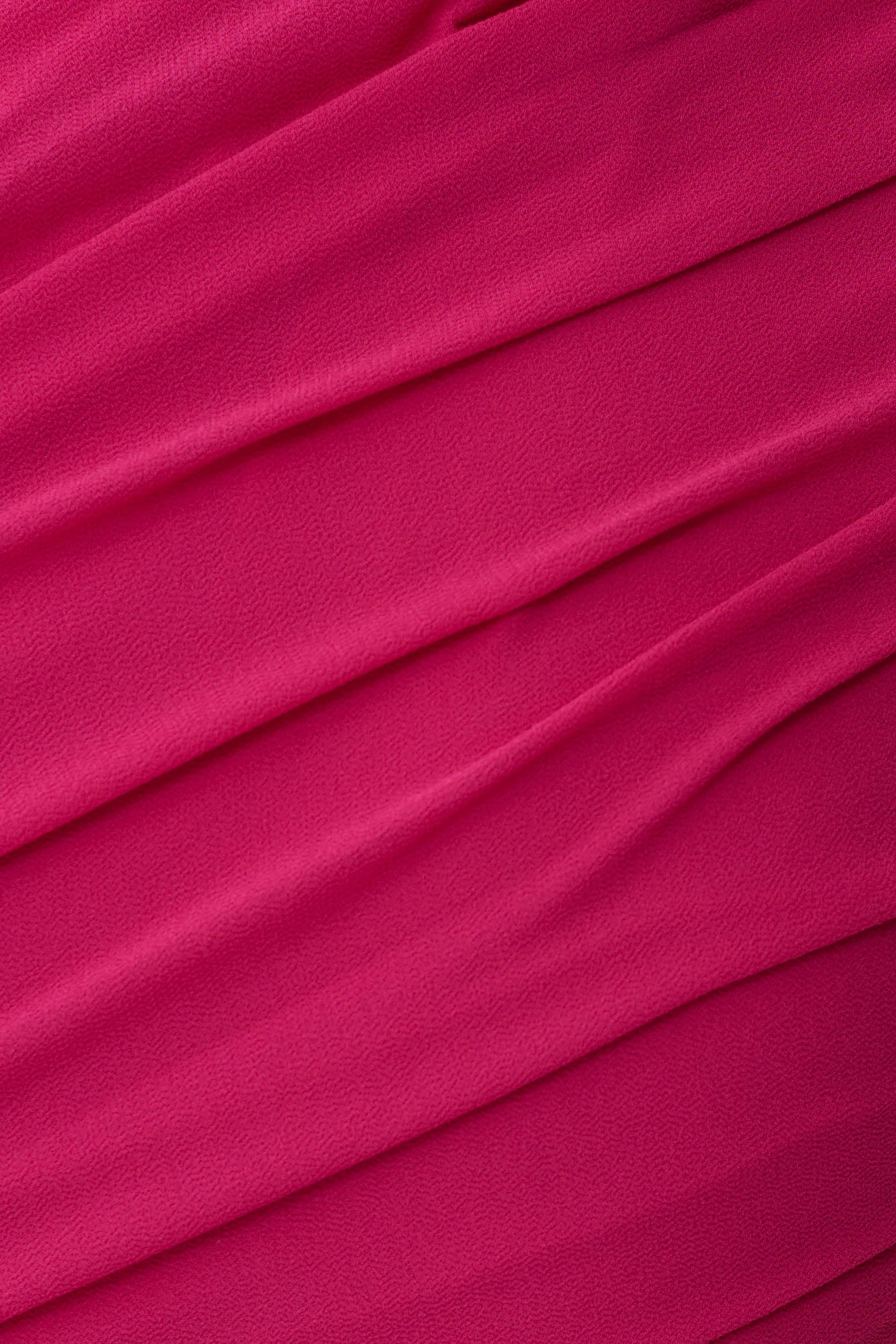 Aria Chiffon Cut Out Maxi Dress - Fuchsia #5