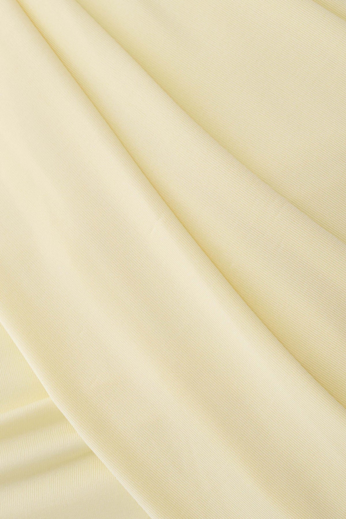 Adrienne One Shoulder Slinky Top - Lemon #7
