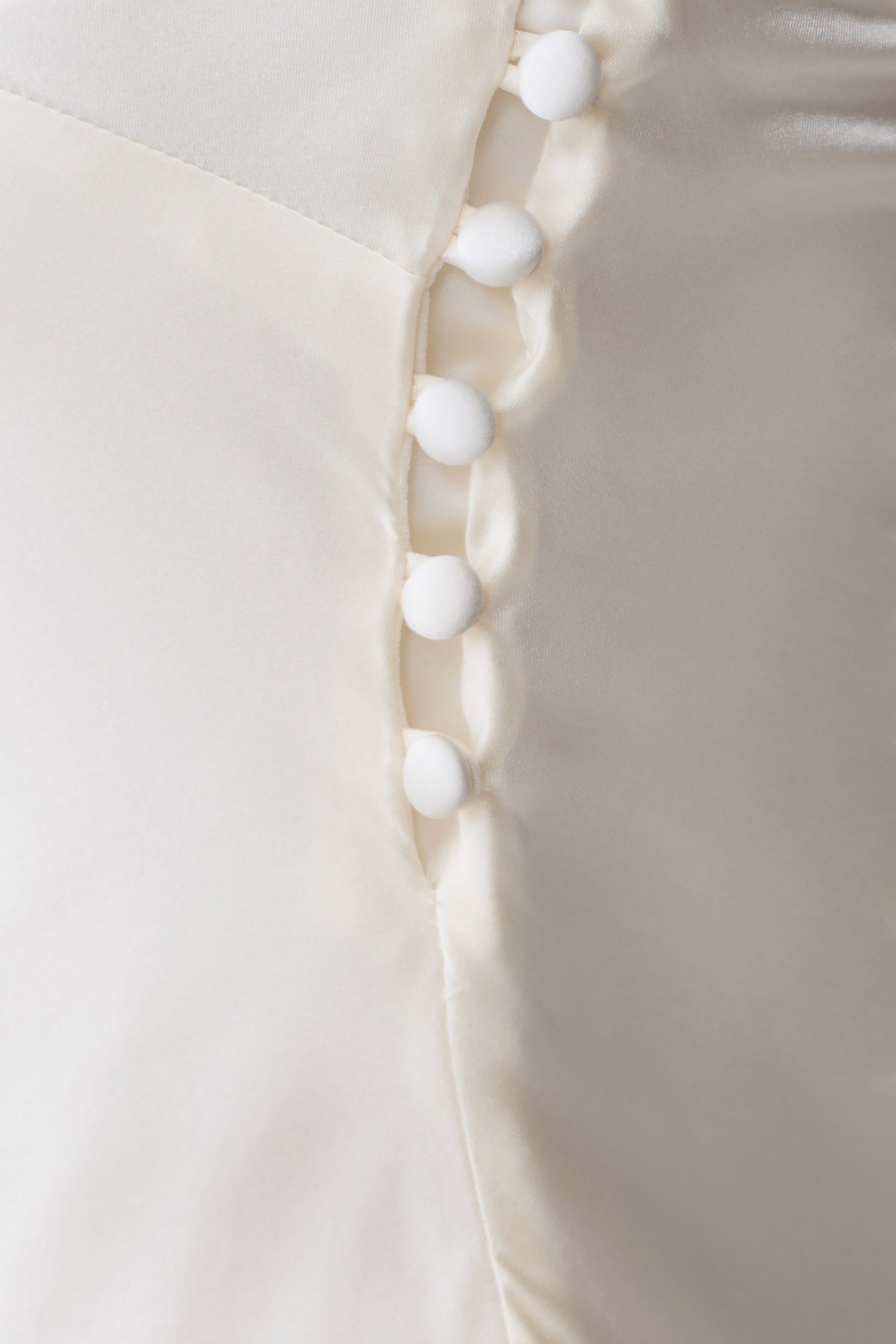 Kayla Silk Blend Strapless Asymmetric Top - Ivory #7