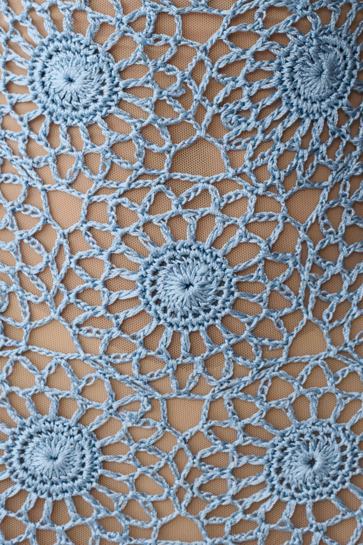 Sam Halter Hand Crochet Maxi Dress - Periwinkle #4
