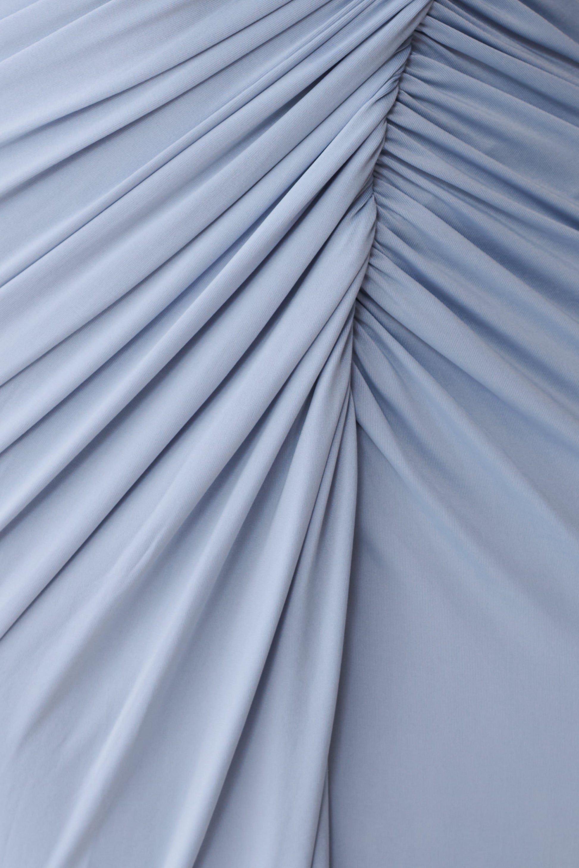 Ryn Twisted One Shoulder Maxi Dress - Sky Blue #7